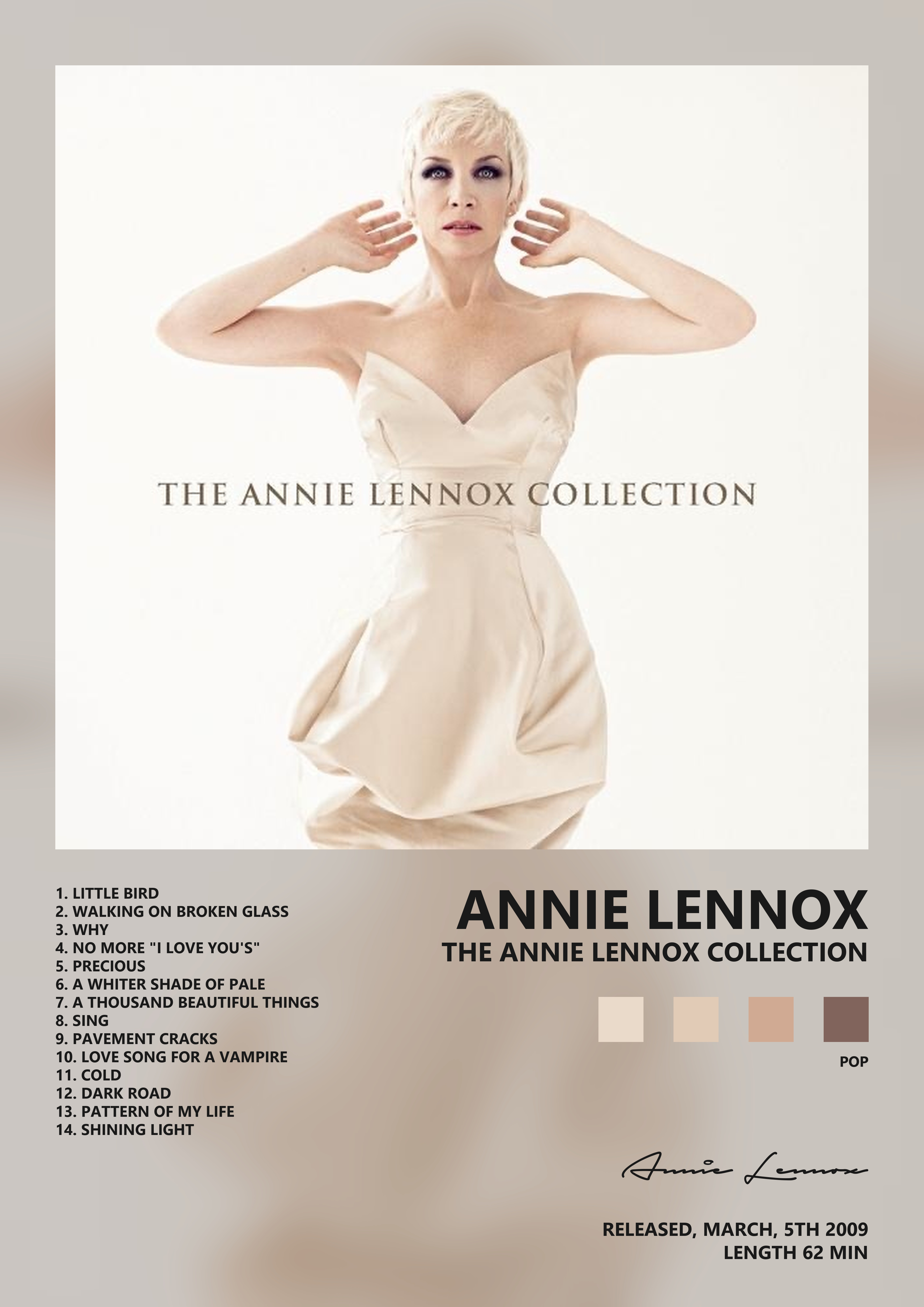 Music poster: Annie Lennox - The Annie Lennox Collection