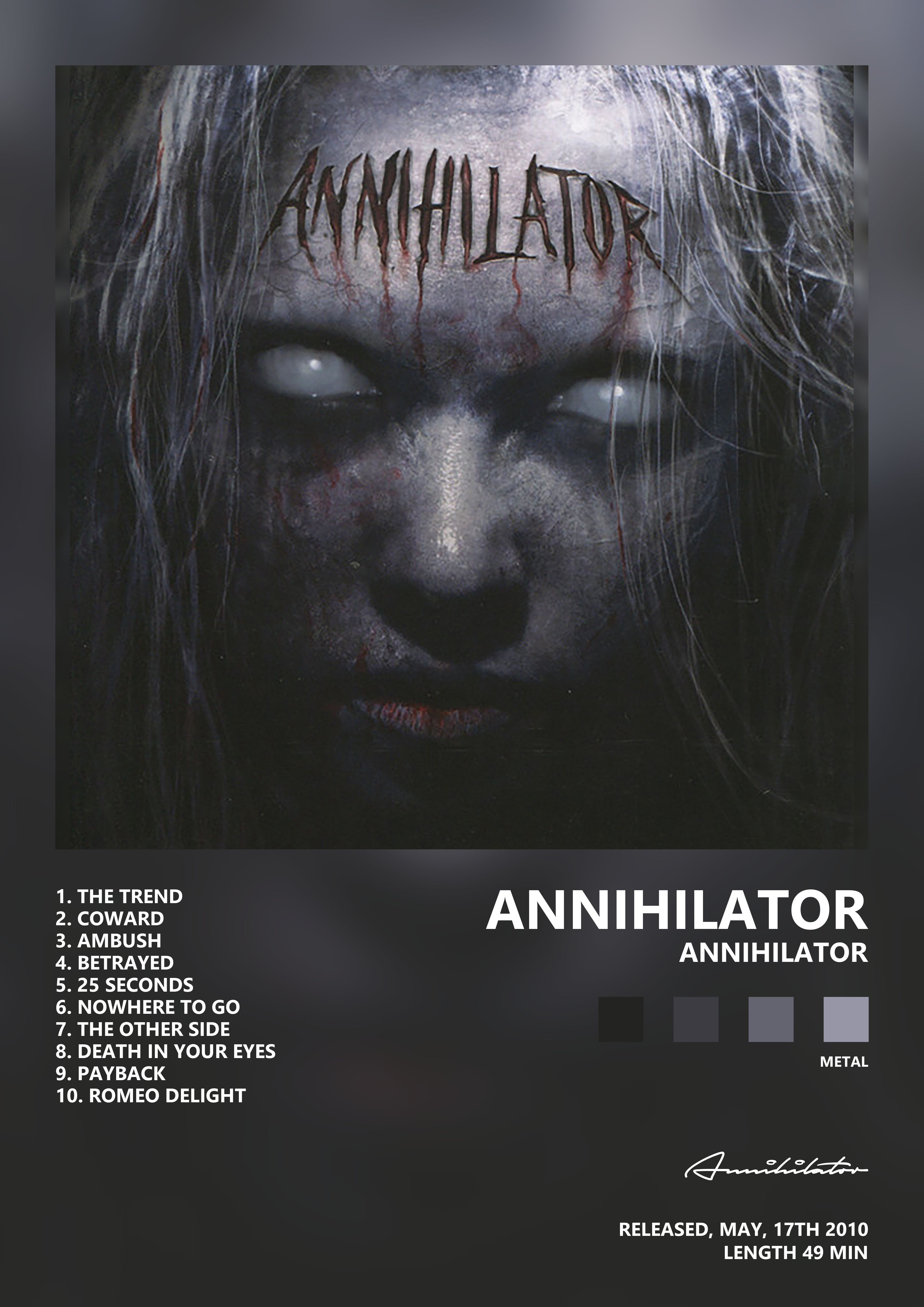 Music poster: Annihilator - Annihilator