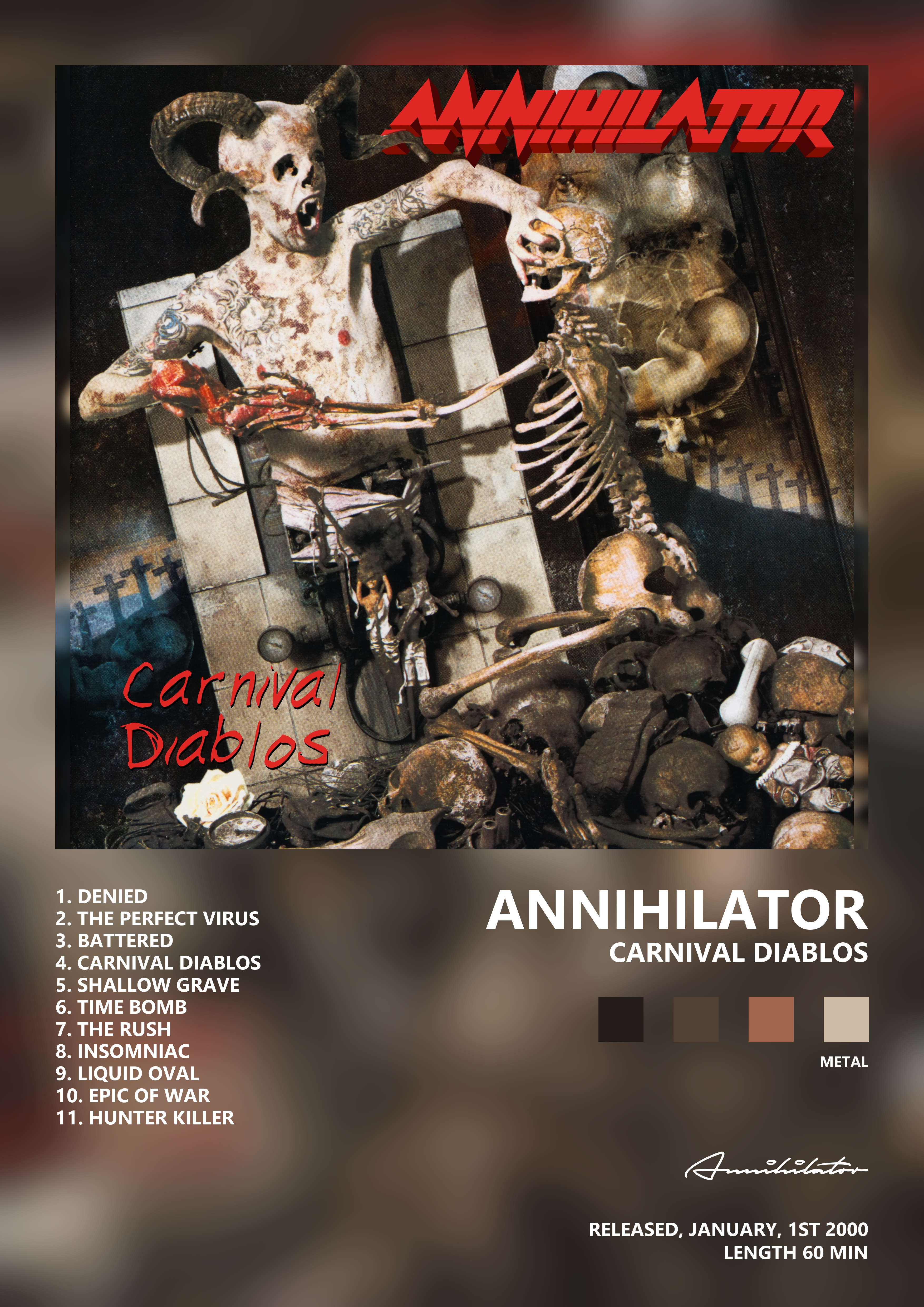 Music poster: Annihilator - Carnival Diablos