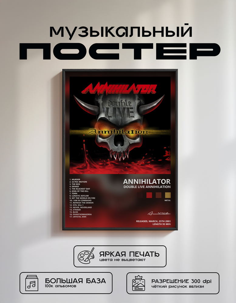 Music poster: Annihilator - Double Live Annihilation