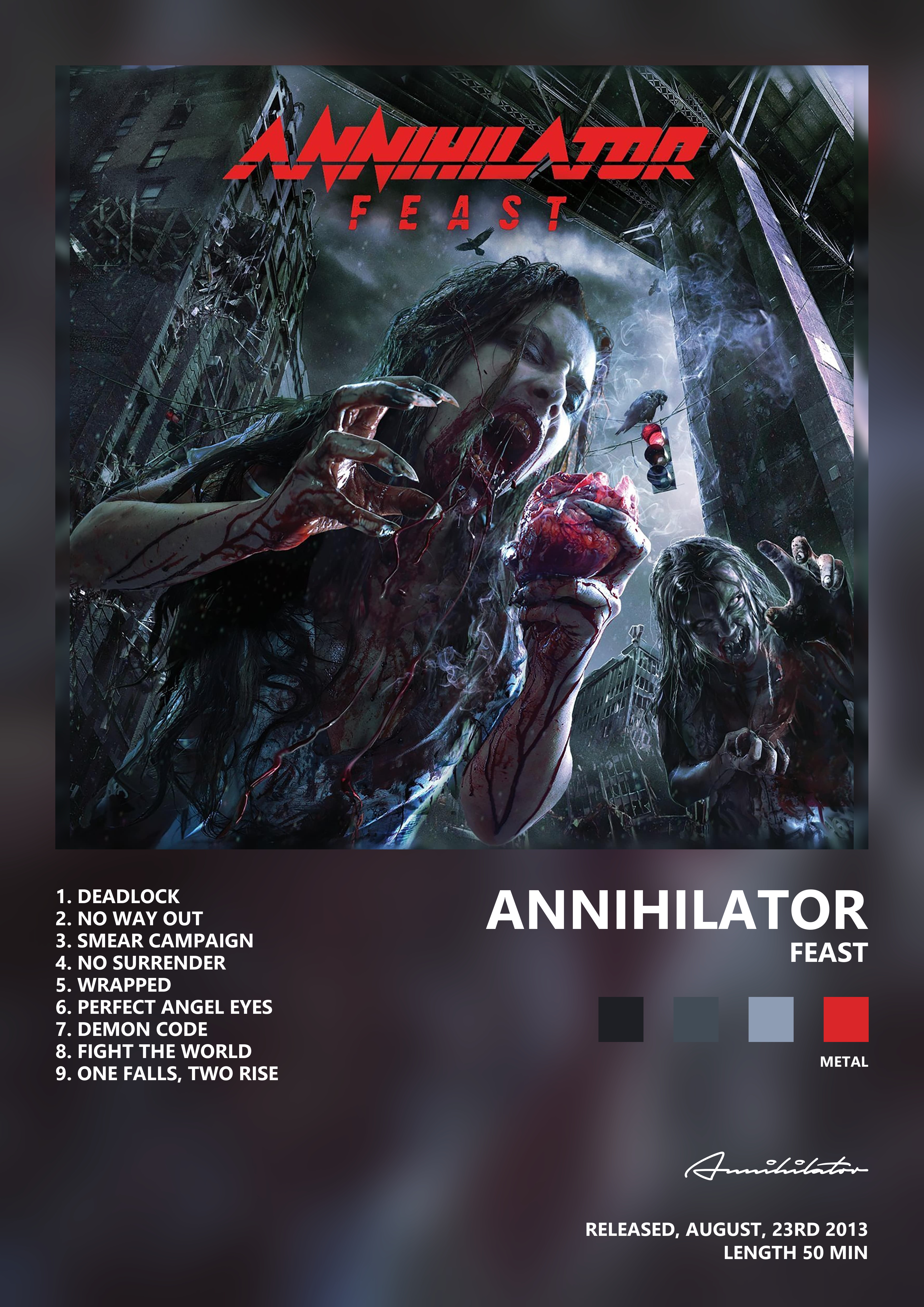 Music poster: Annihilator - Feast