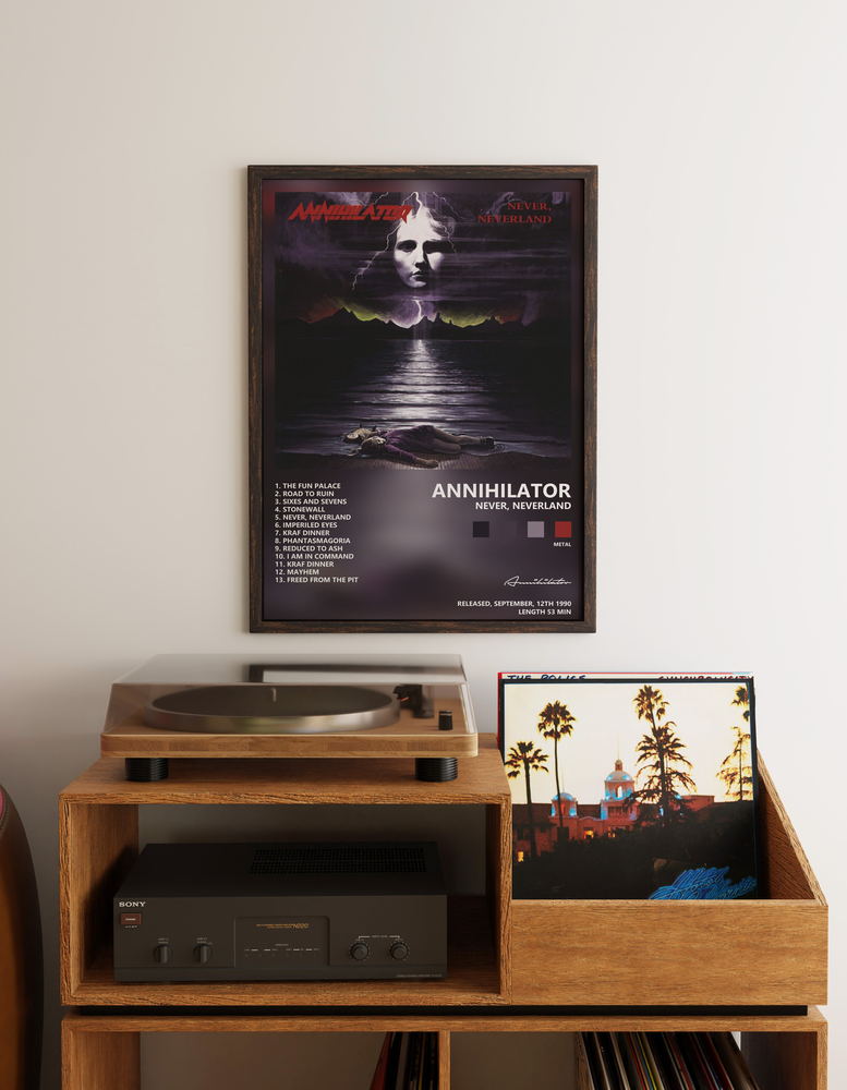 Music poster: Annihilator - Never Neverland