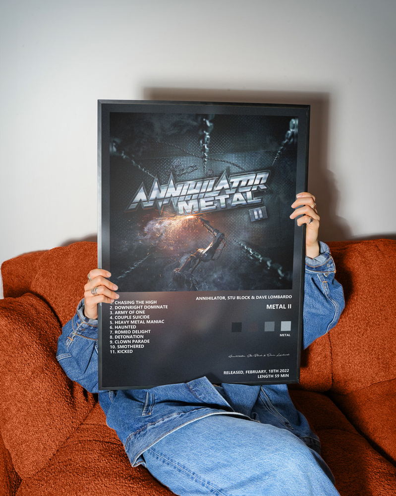 Music poster: Annihilator Stu Block Dave Lombardo - Metal II