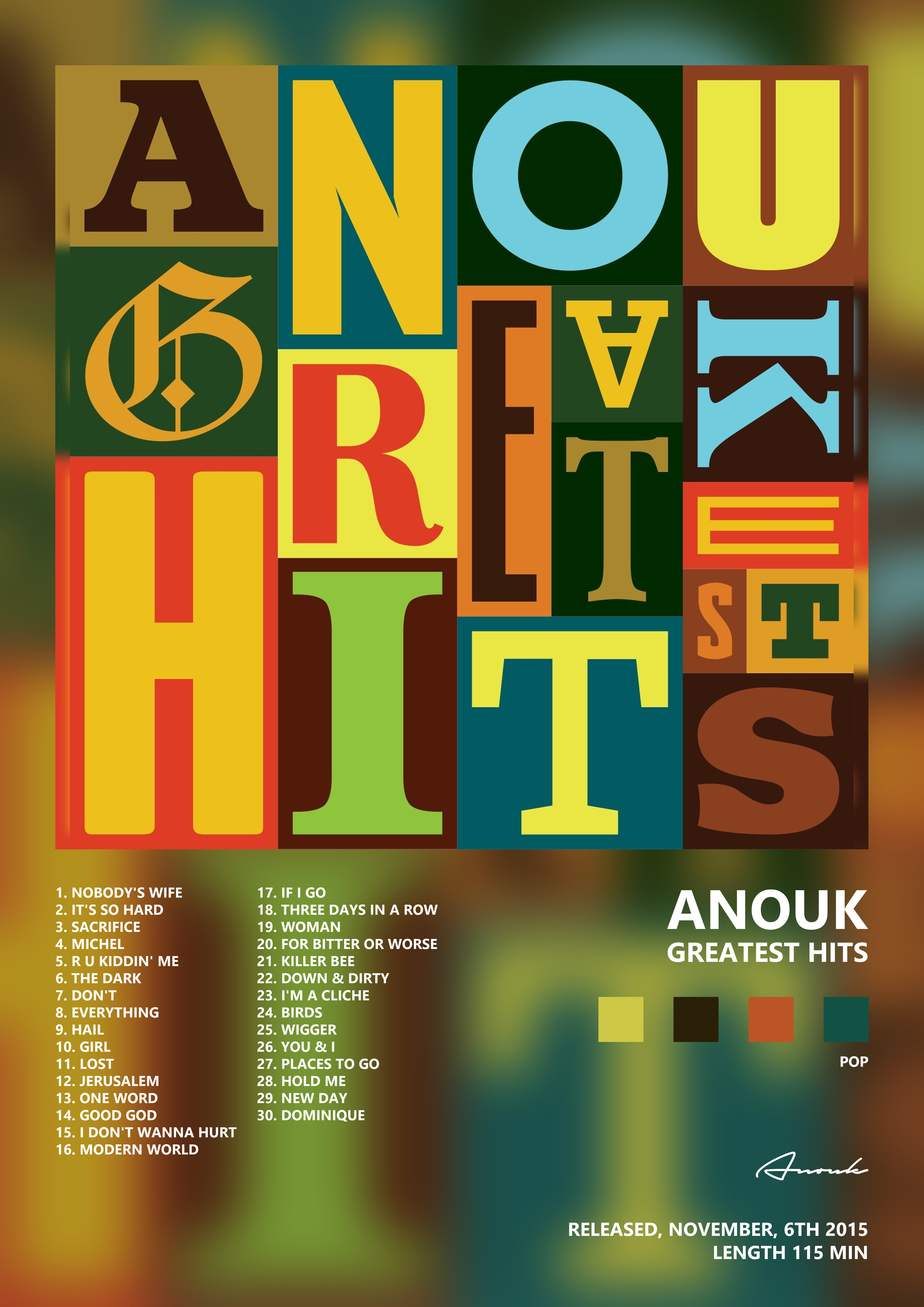 Music poster: Anouk - Greatest Hits