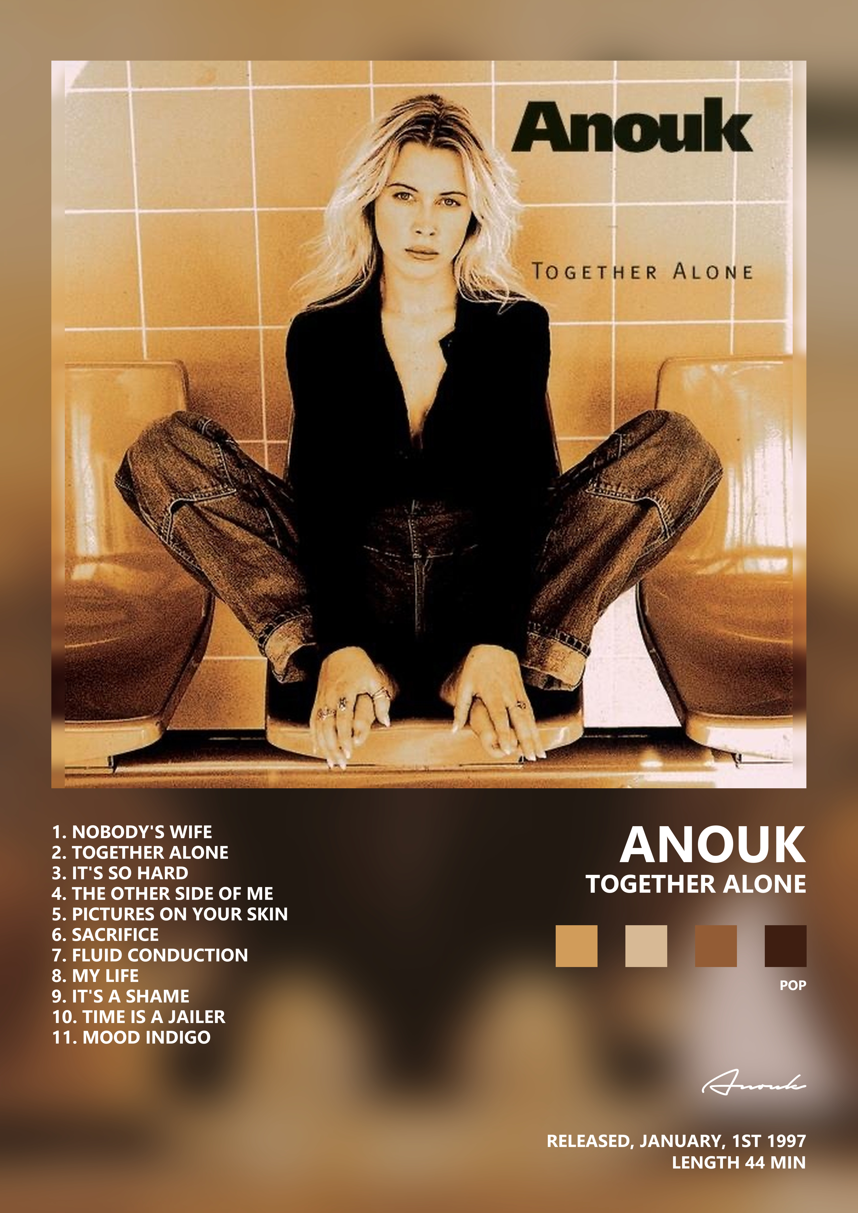 Music poster: Anouk - Together Alone