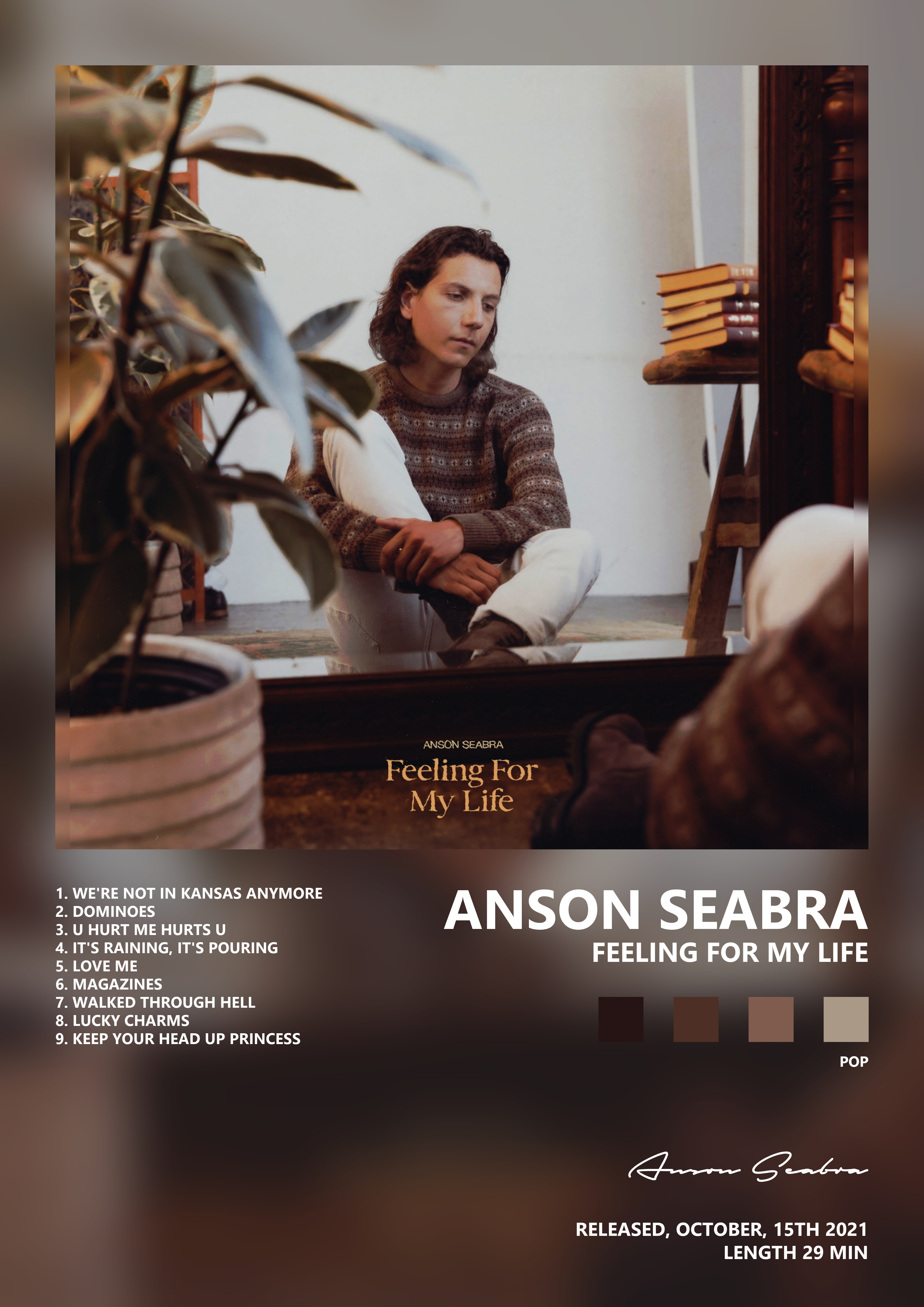 Music poster: Anson Seabra - Feeling For My Life