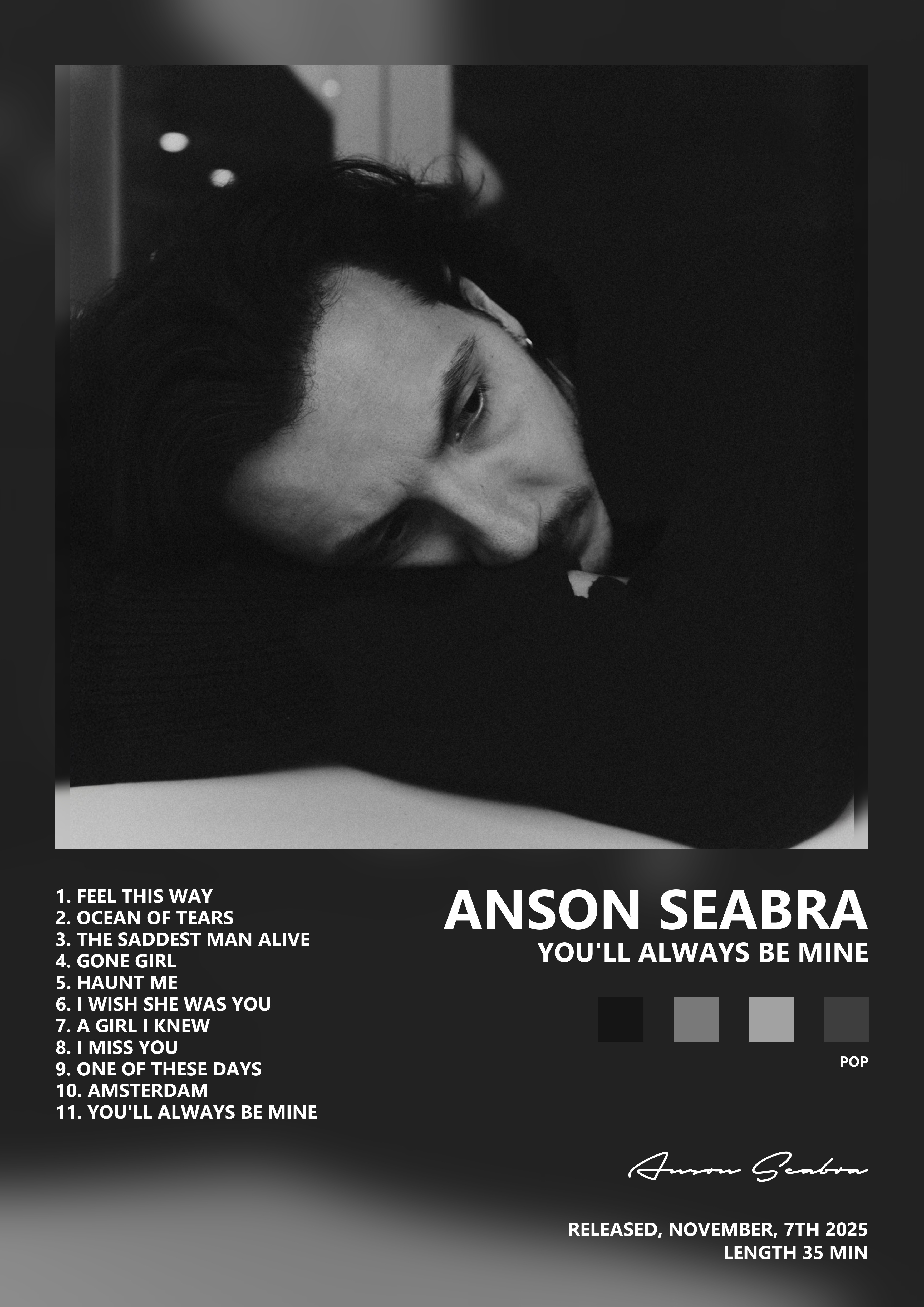 Music poster: Anson Seabra - Youll Always Be Mine