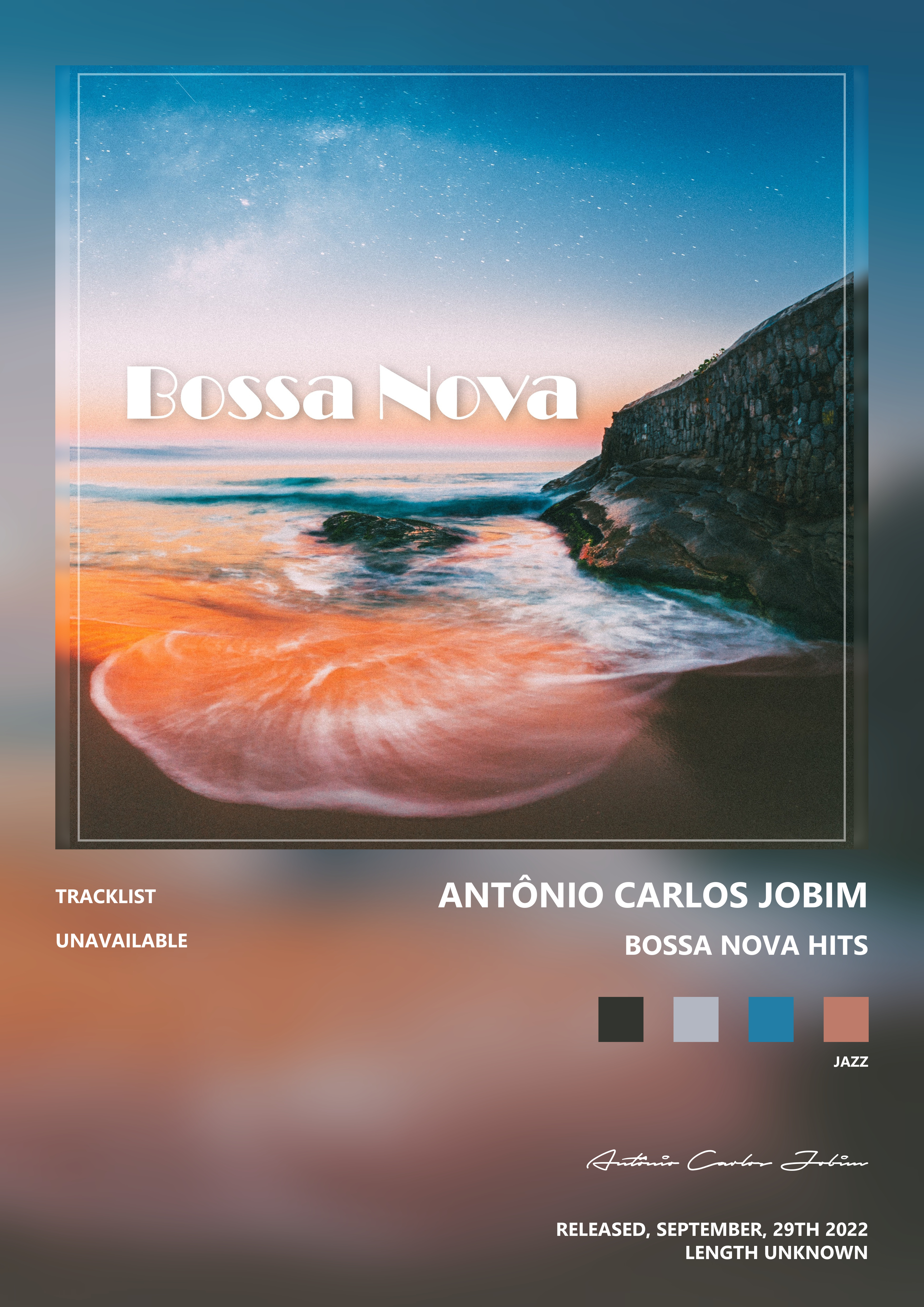Music poster: Antônio Carlos Jobim - Bossa Nova Hits