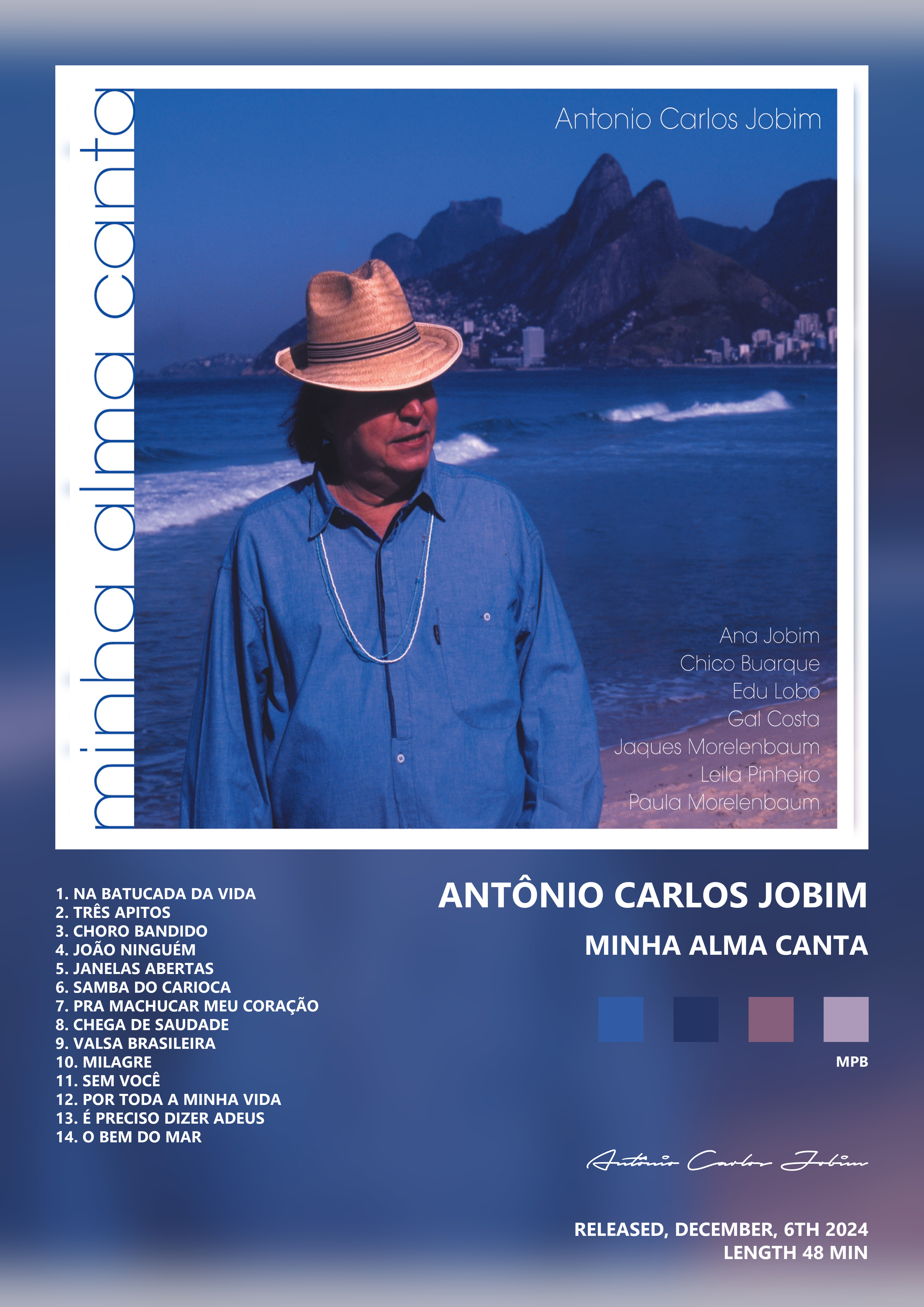 Music poster: Antônio Carlos Jobim - Minha Alma Canta