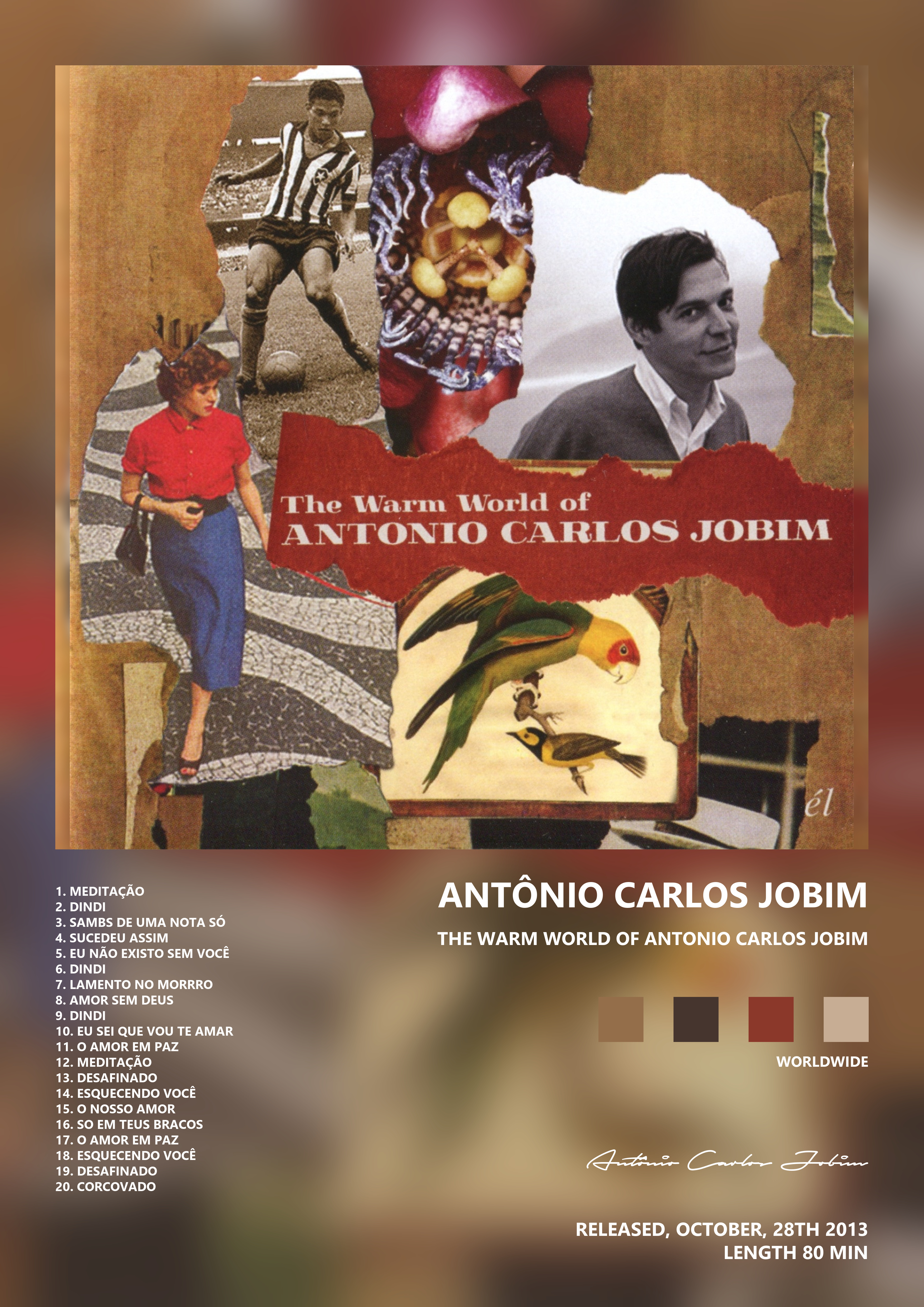 Music poster: Antônio Carlos Jobim - The Warm World Of Antonio Carlos Jobim
