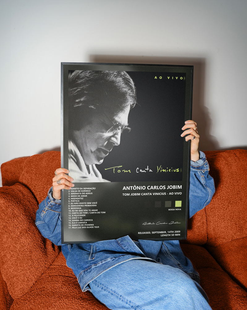 Music poster: Antônio Carlos Jobim - Tom Jobim Canta Vinicius - Ao Vivo