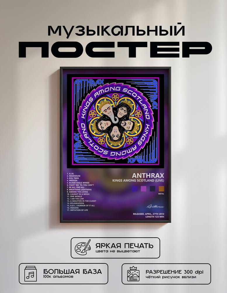 Music poster: Anthrax - Kings Among Scotland Live