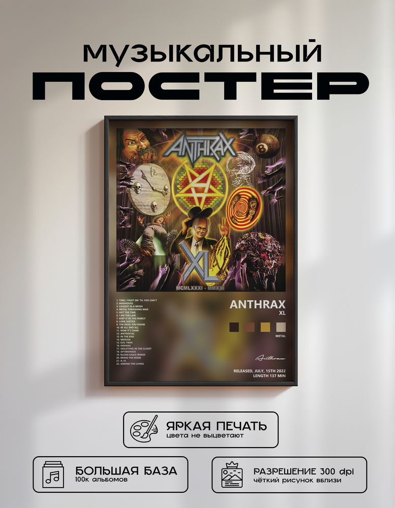 Music poster: Anthrax - XL