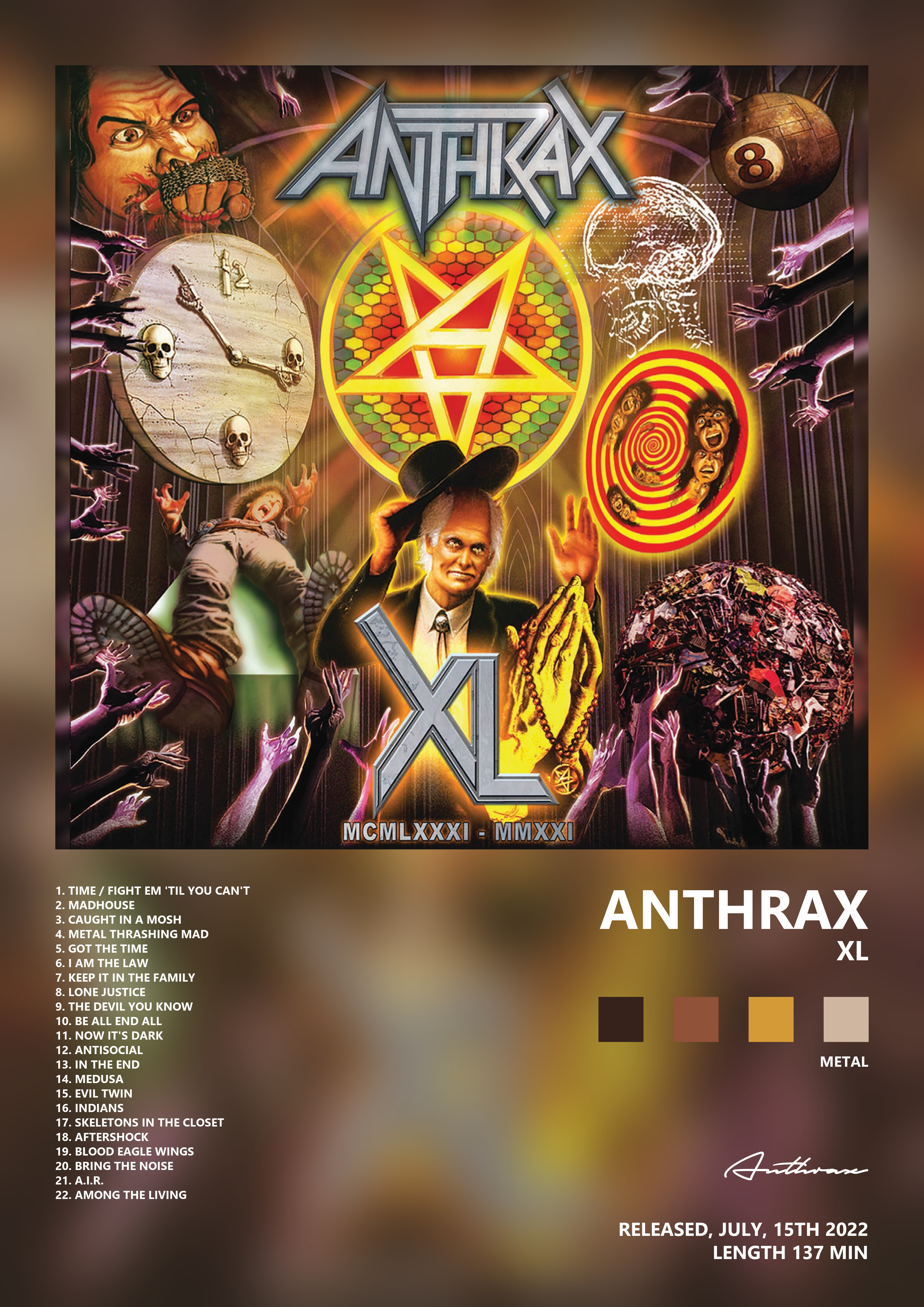 Music poster: Anthrax - XL