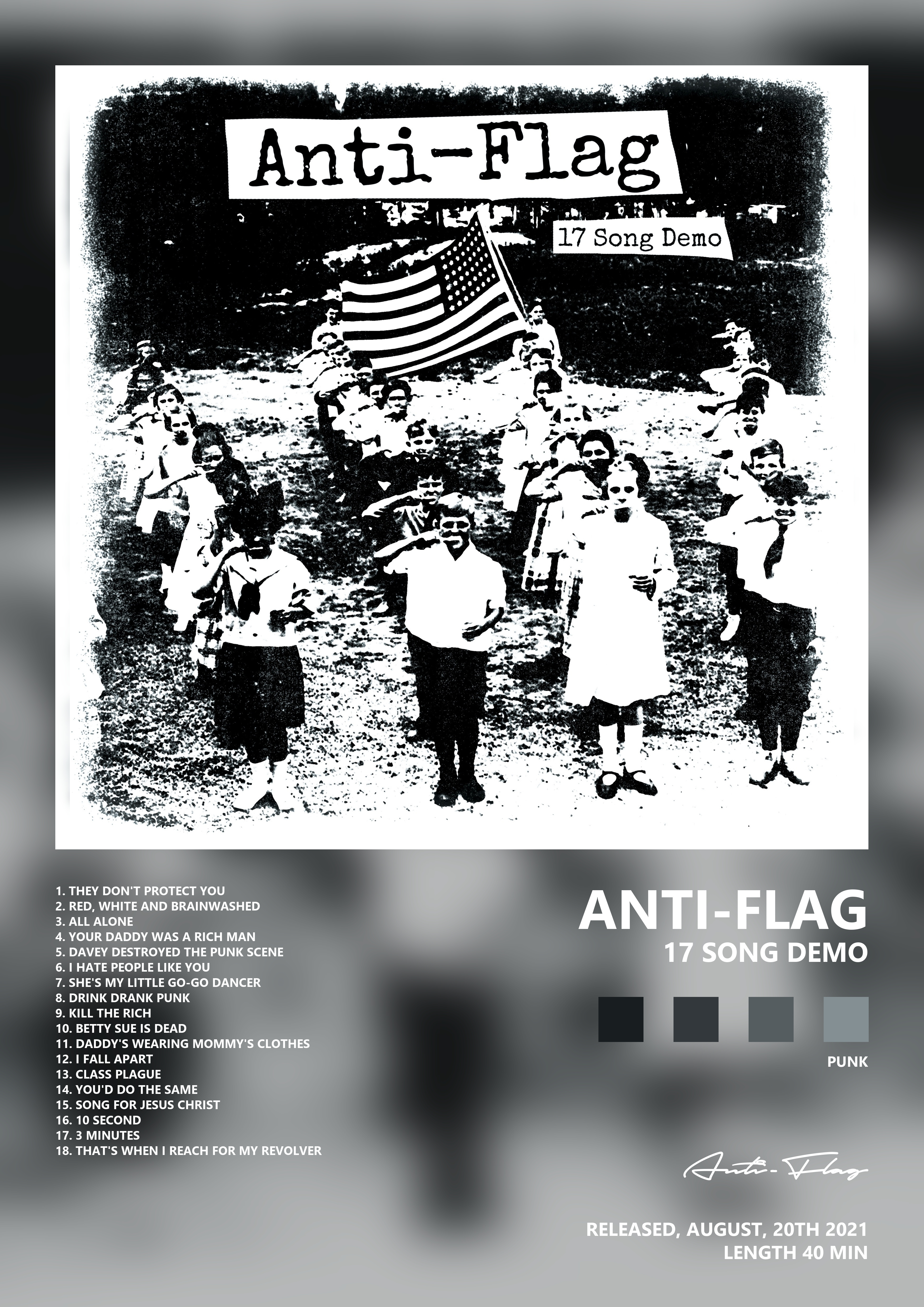 Music poster: Anti-Flag - 17 Song Demo