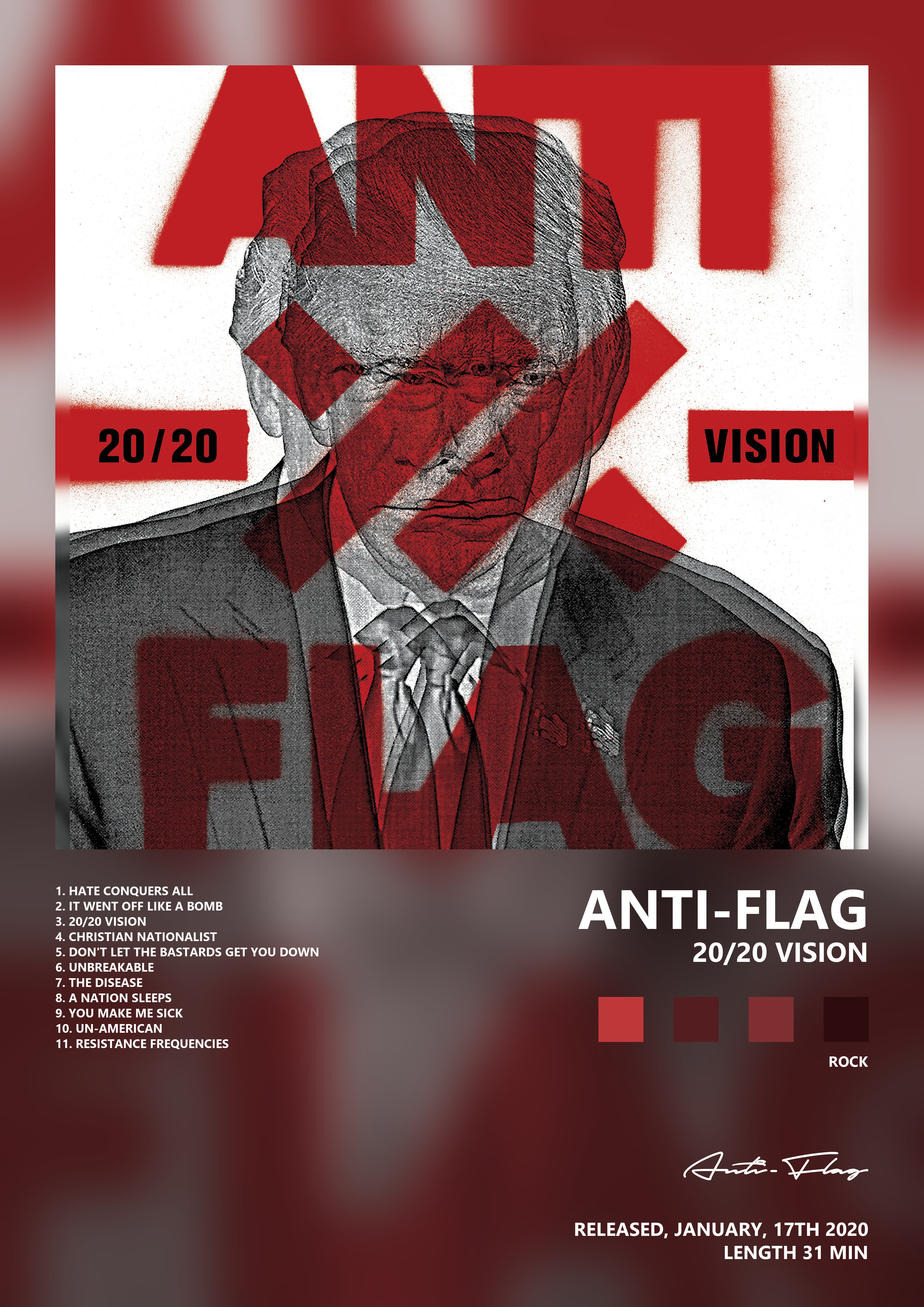 Music poster: Anti-Flag - 2020 Vision