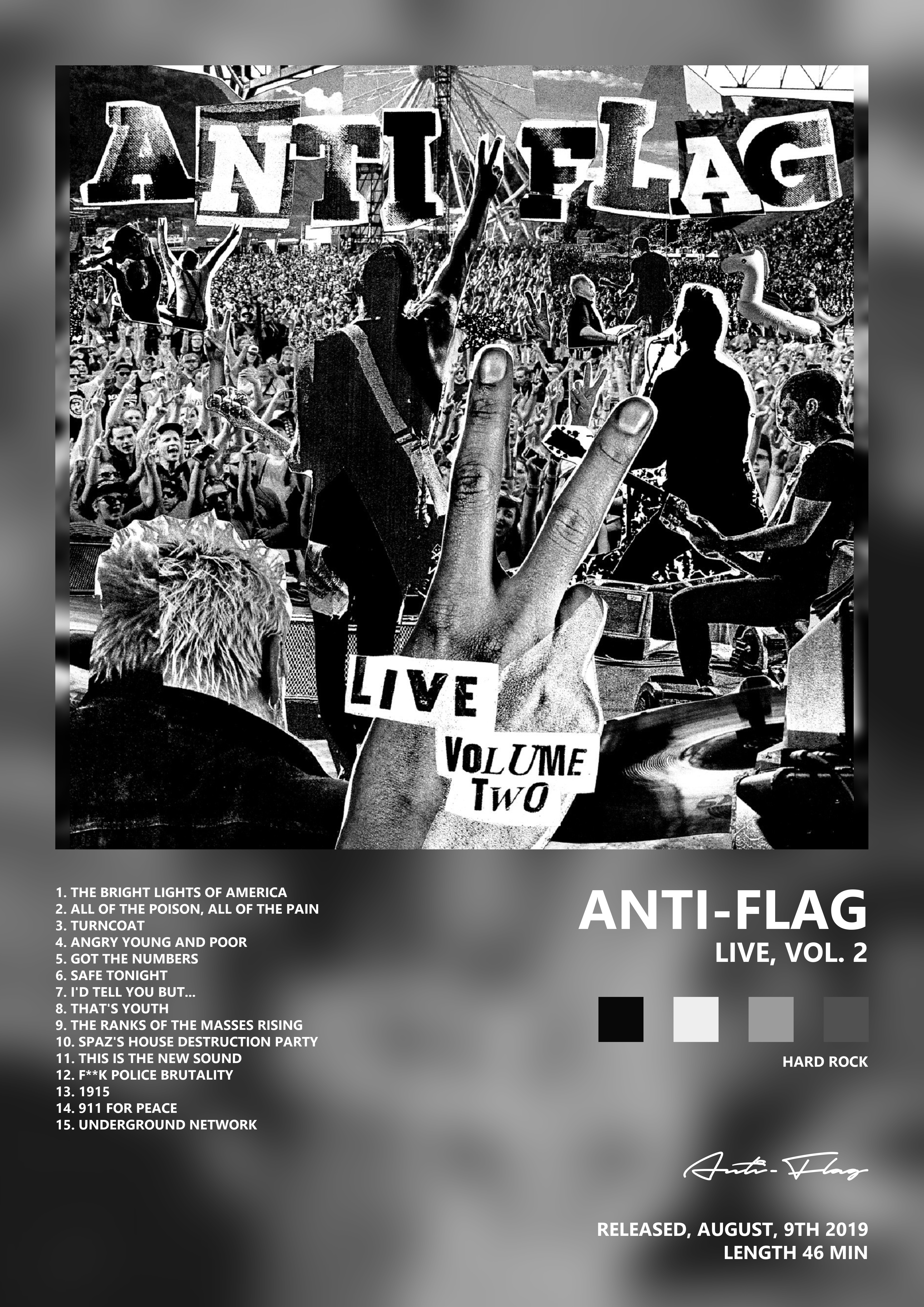 Music poster: Anti-Flag - Live Vol 2