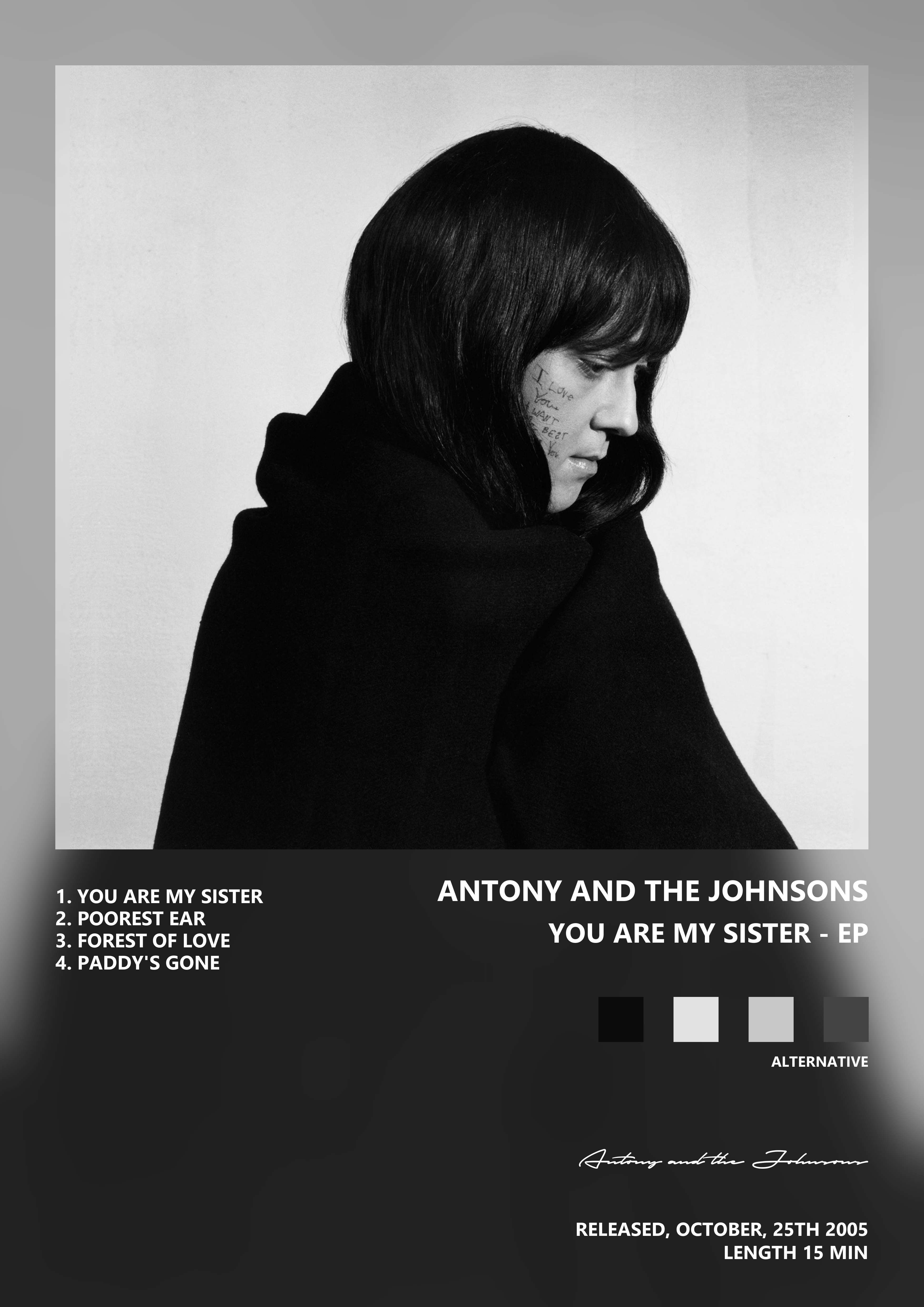 Music poster: Antony and the Johnsons - You Are My Sister - EP