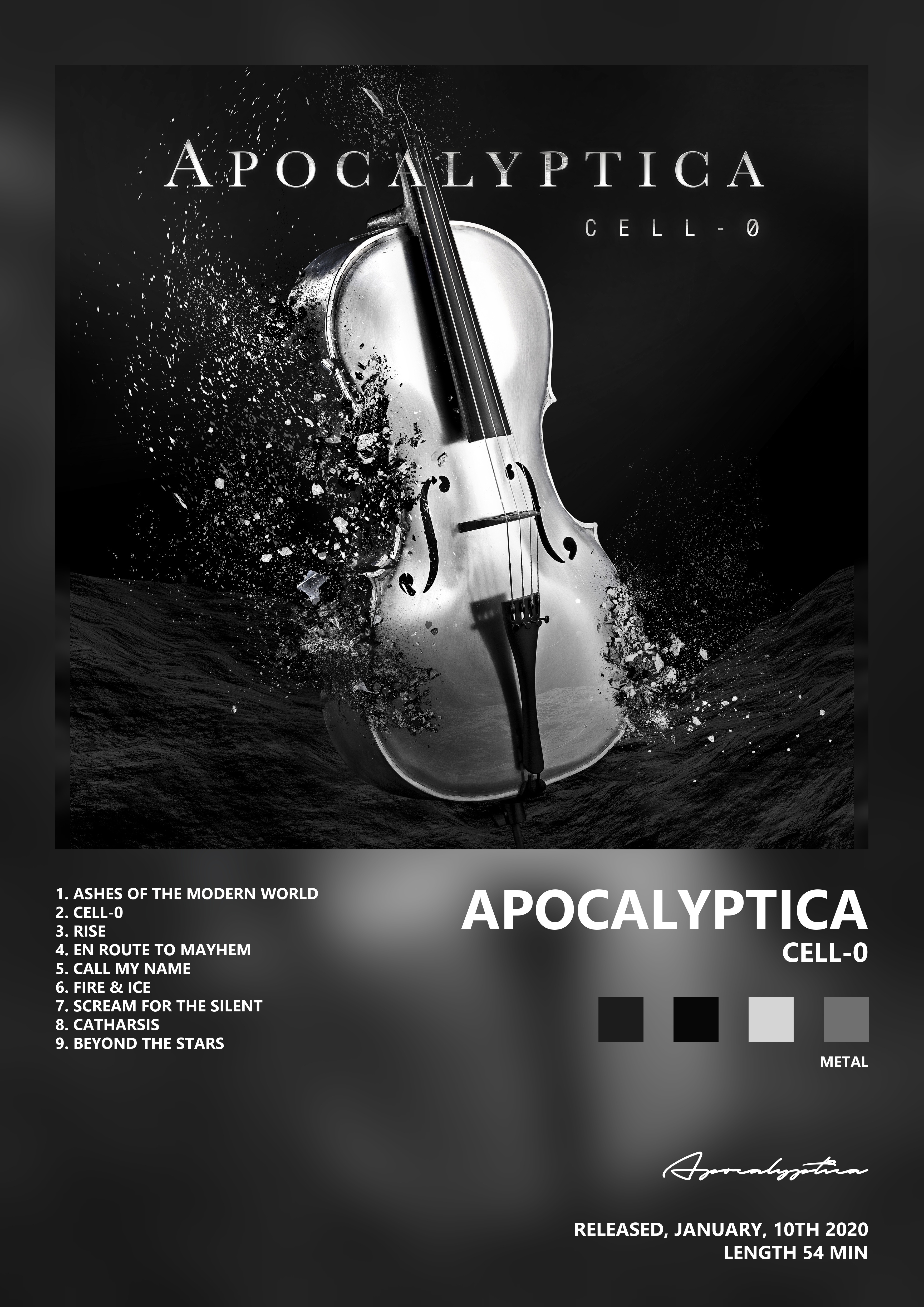 Music poster: Apocalyptica - Cell-0