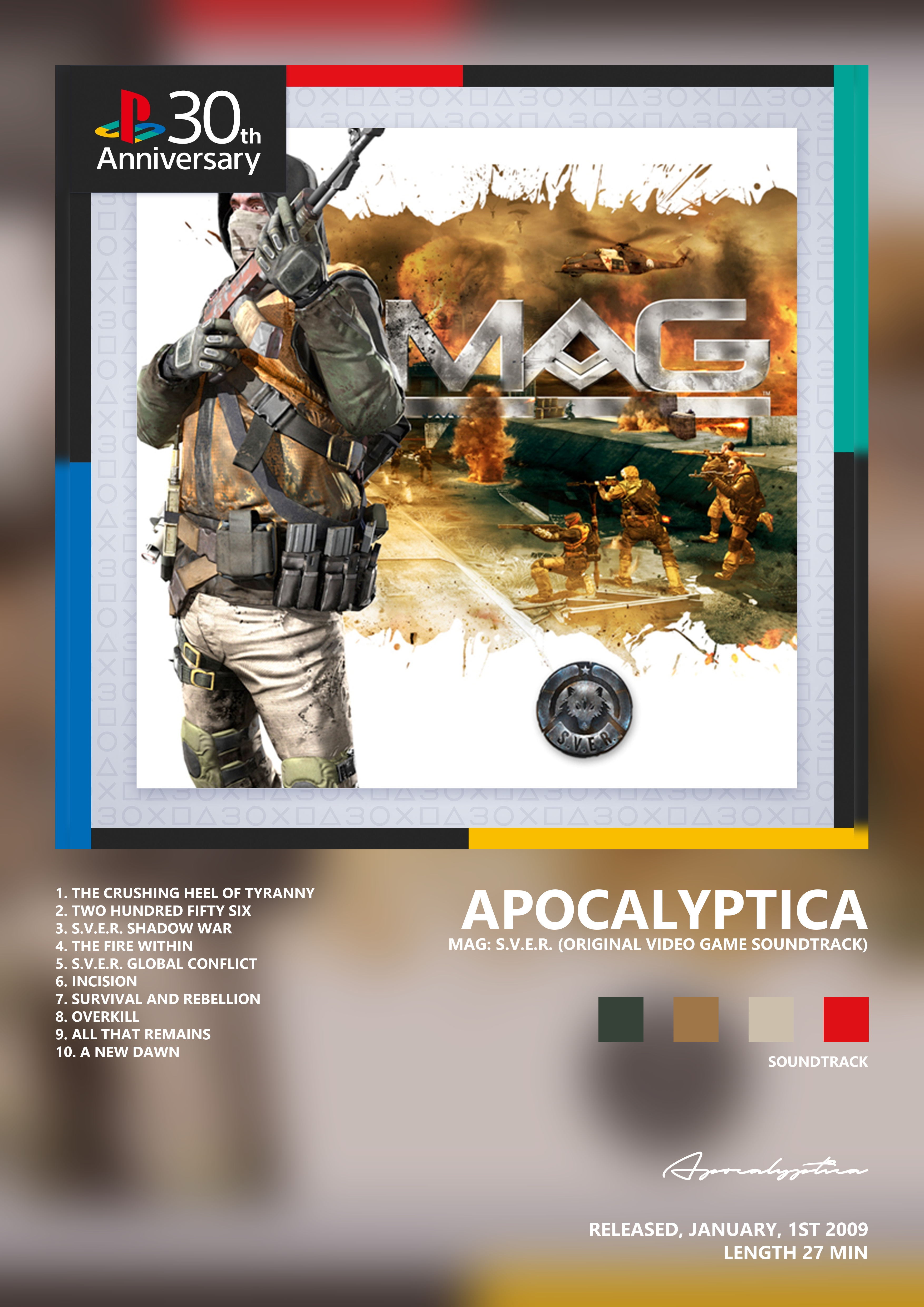 Music poster: Apocalyptica - MAG SVER Original Video Game Soundtrack