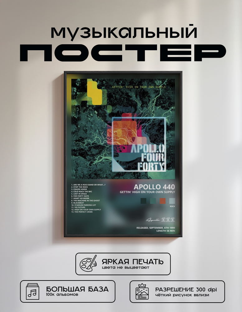 Music poster: Apollo 440 - Gettin High On Your Own Supply