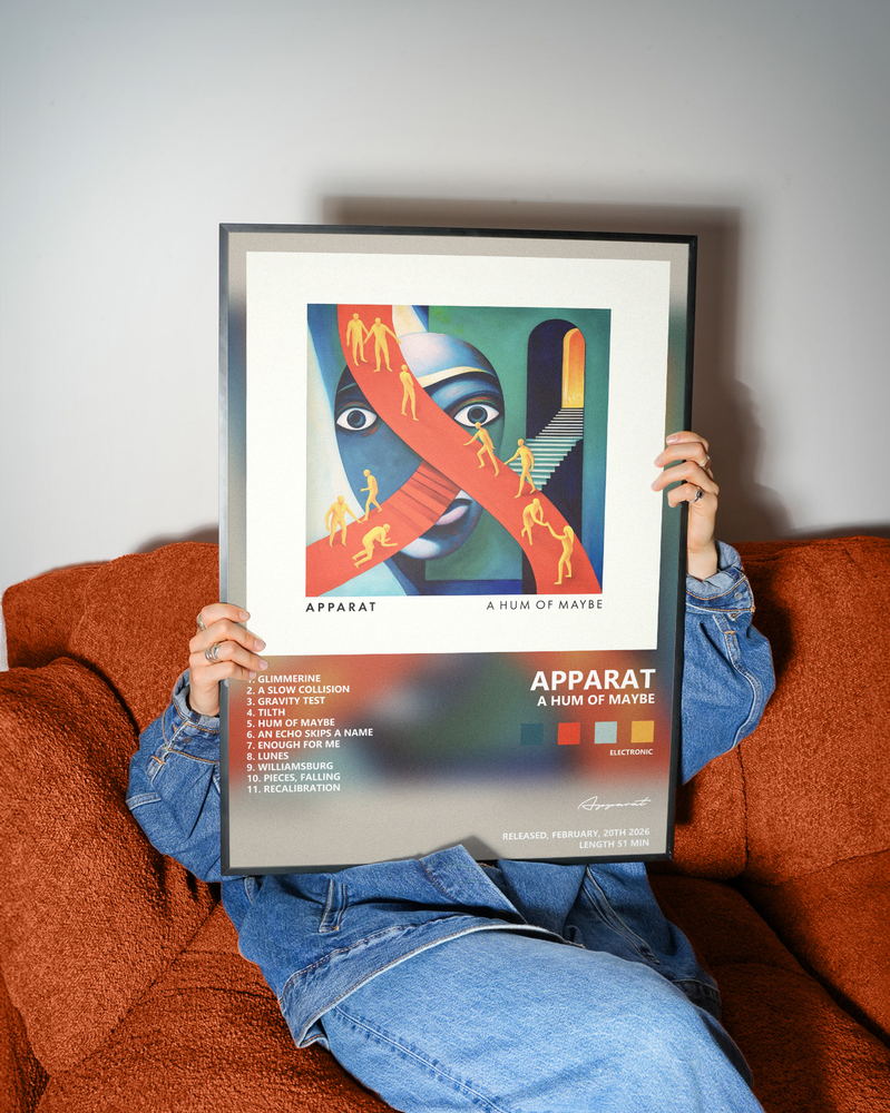 Music poster: Apparat - A Hum Of Maybe