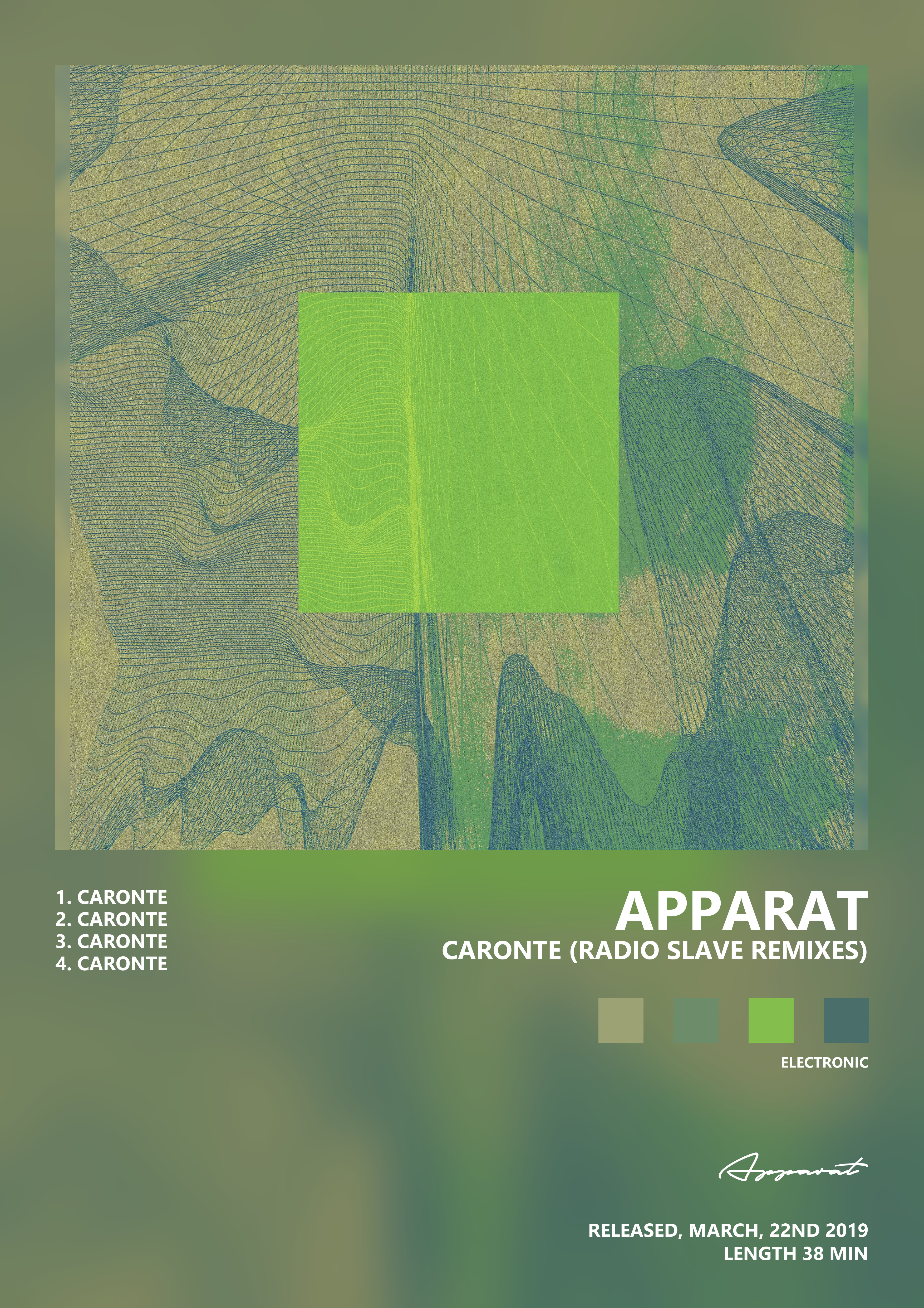 Music poster: Apparat - CARONTE Radio Slave Remixes