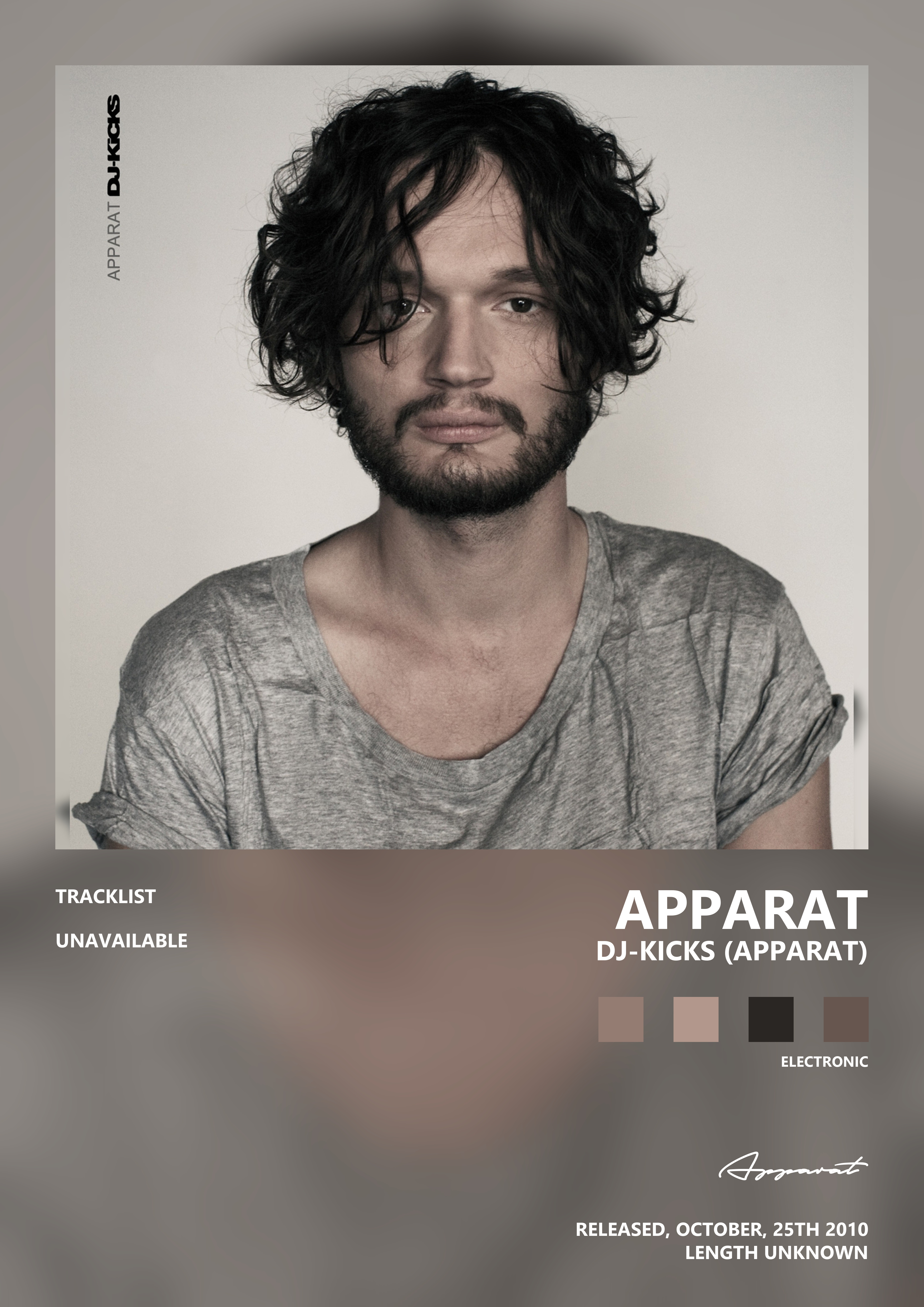 Music poster: Apparat - DJ-Kicks Apparat