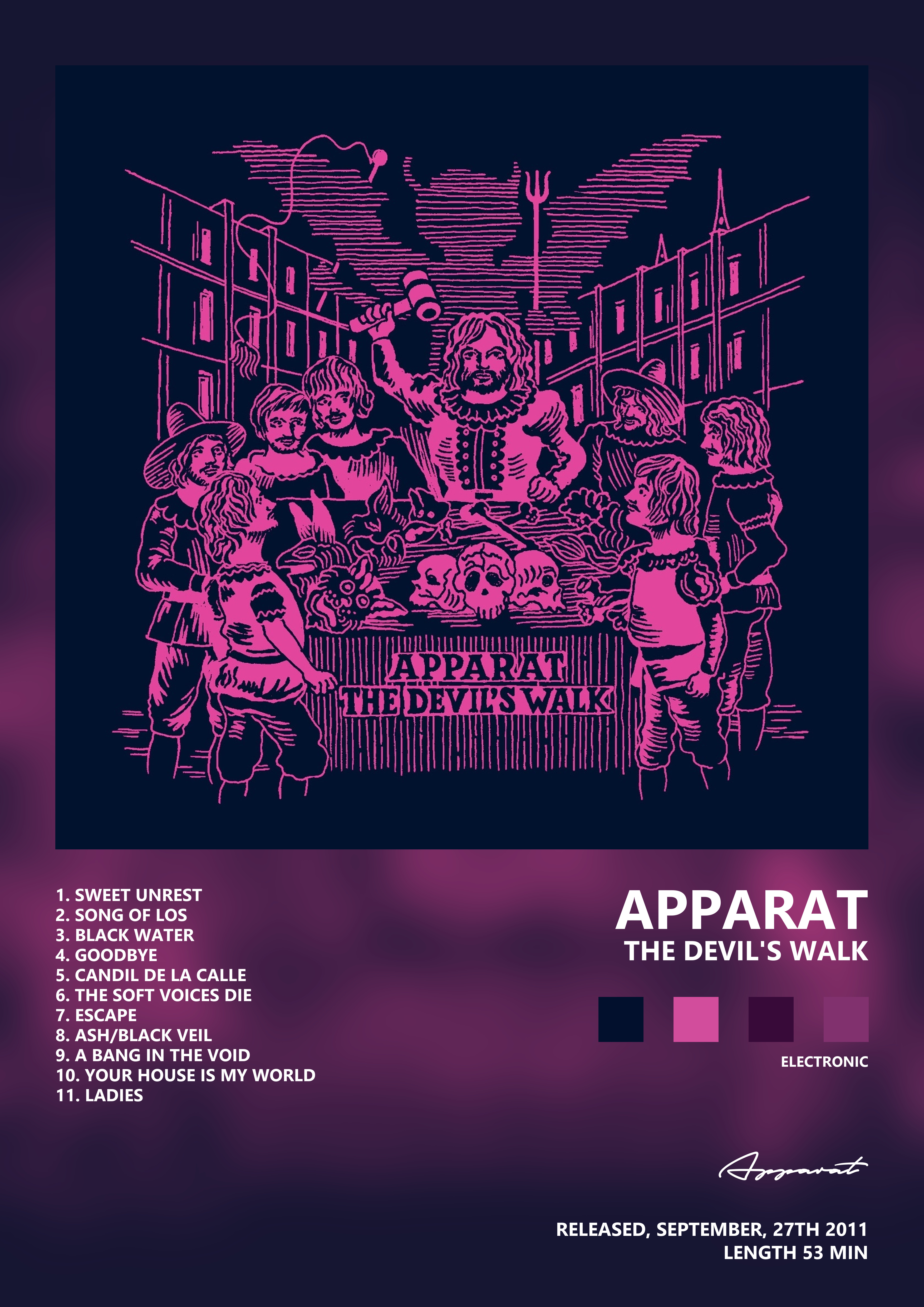 Music poster: Apparat - The Devils Walk