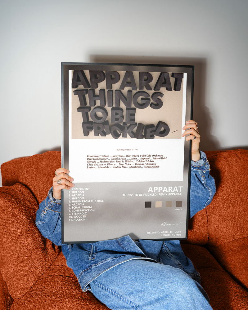 Music poster: Apparat - Things to Be Frickled Remix Apparat