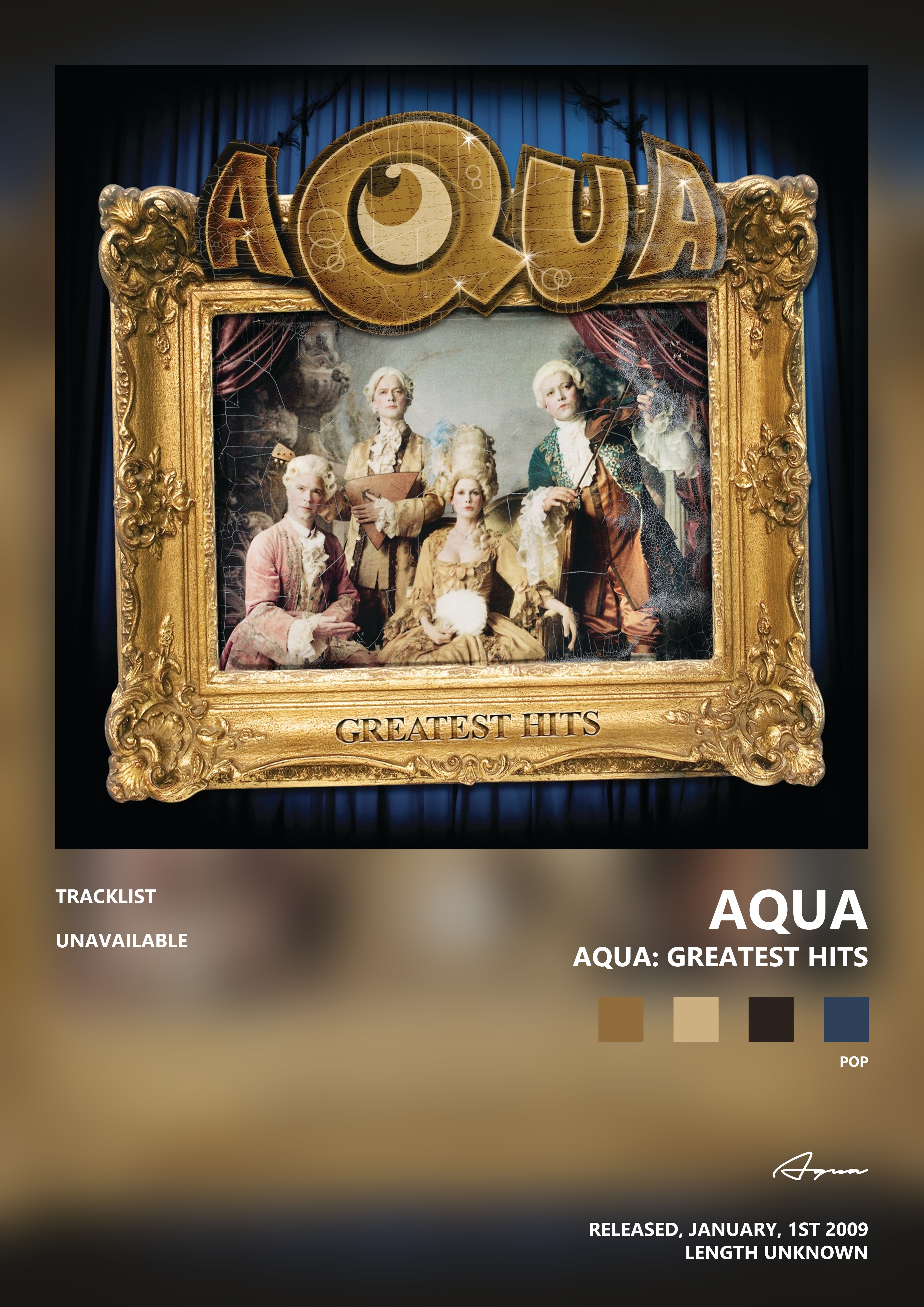 Music poster: Aqua - Aqua Greatest Hits