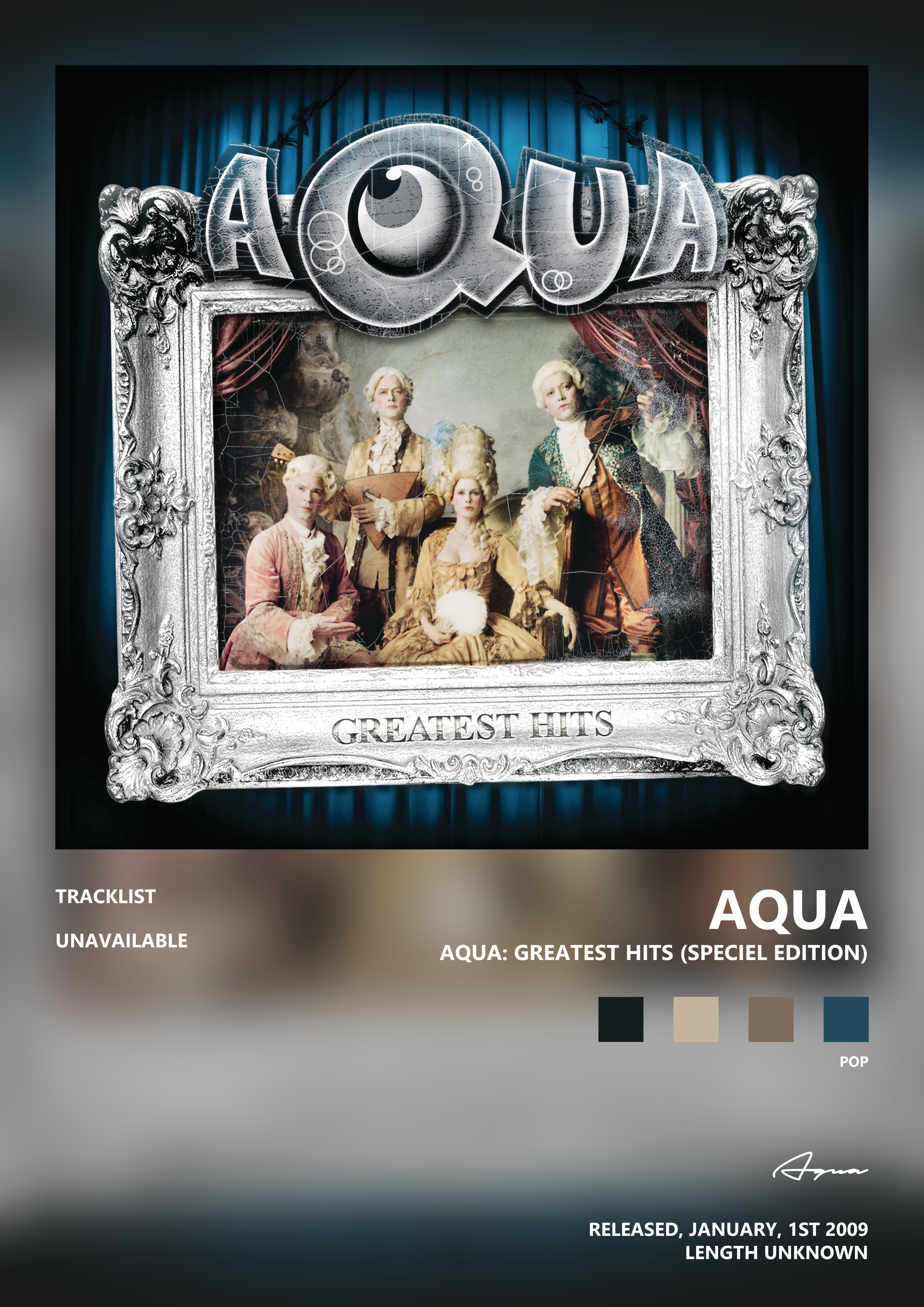 Music poster: Aqua - Aqua Greatest Hits Speciel Edition