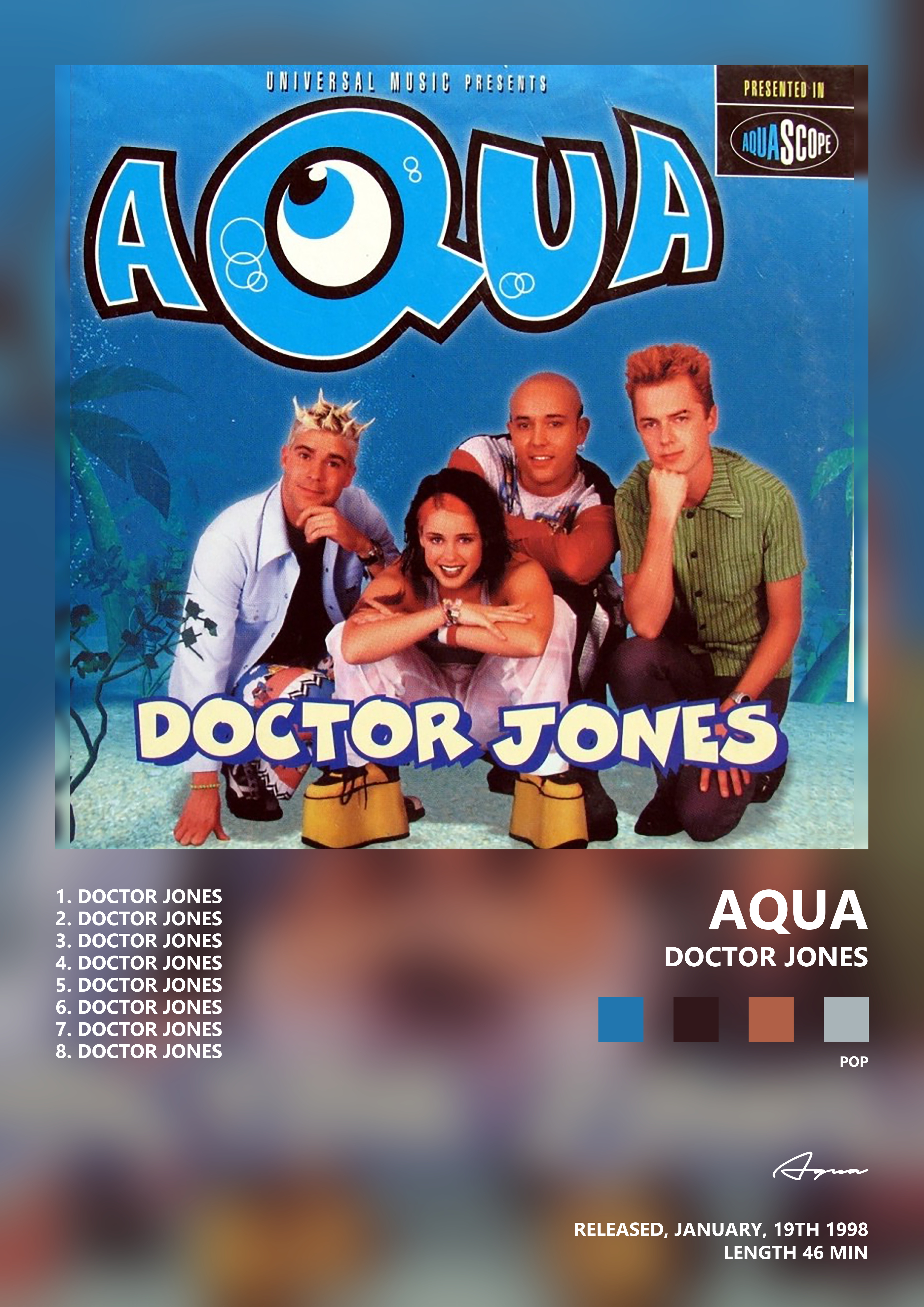 Music poster: Aqua - Doctor Jones