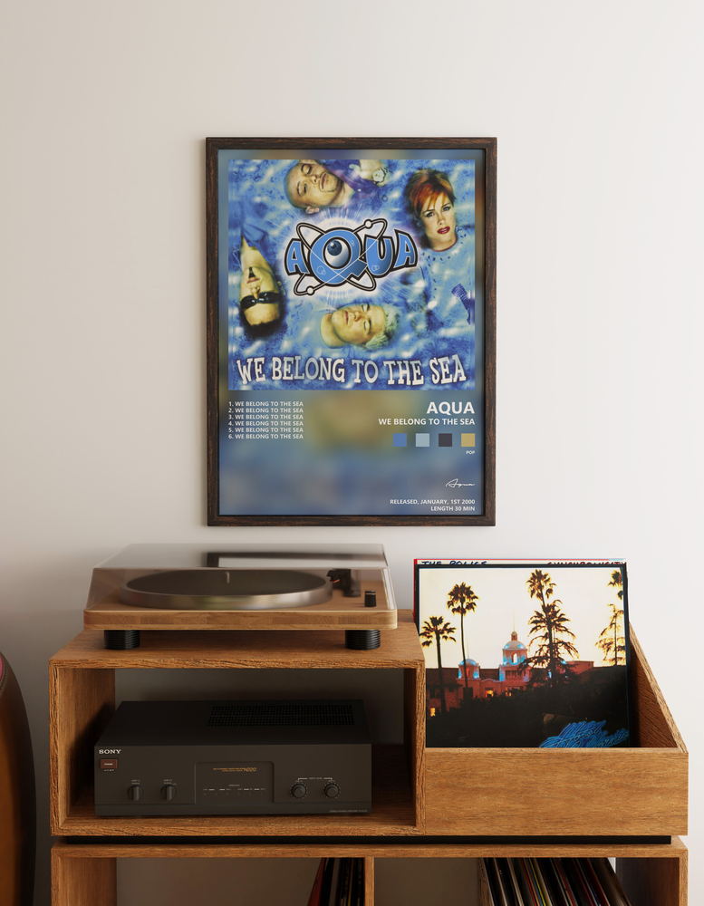 Music poster: Aqua - We Belong To the Sea
