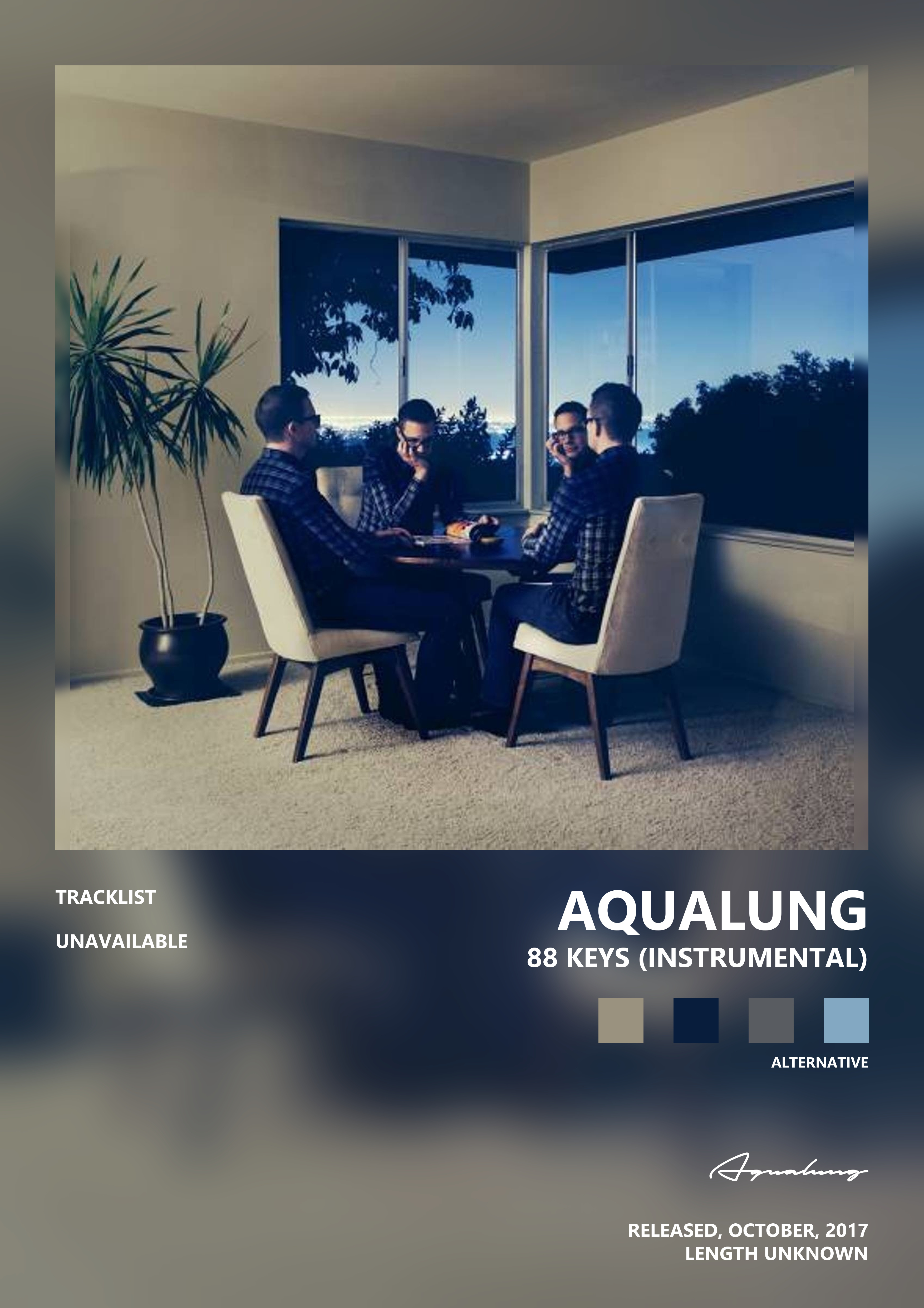 Music poster: Aqualung - 88 Keys Instrumental