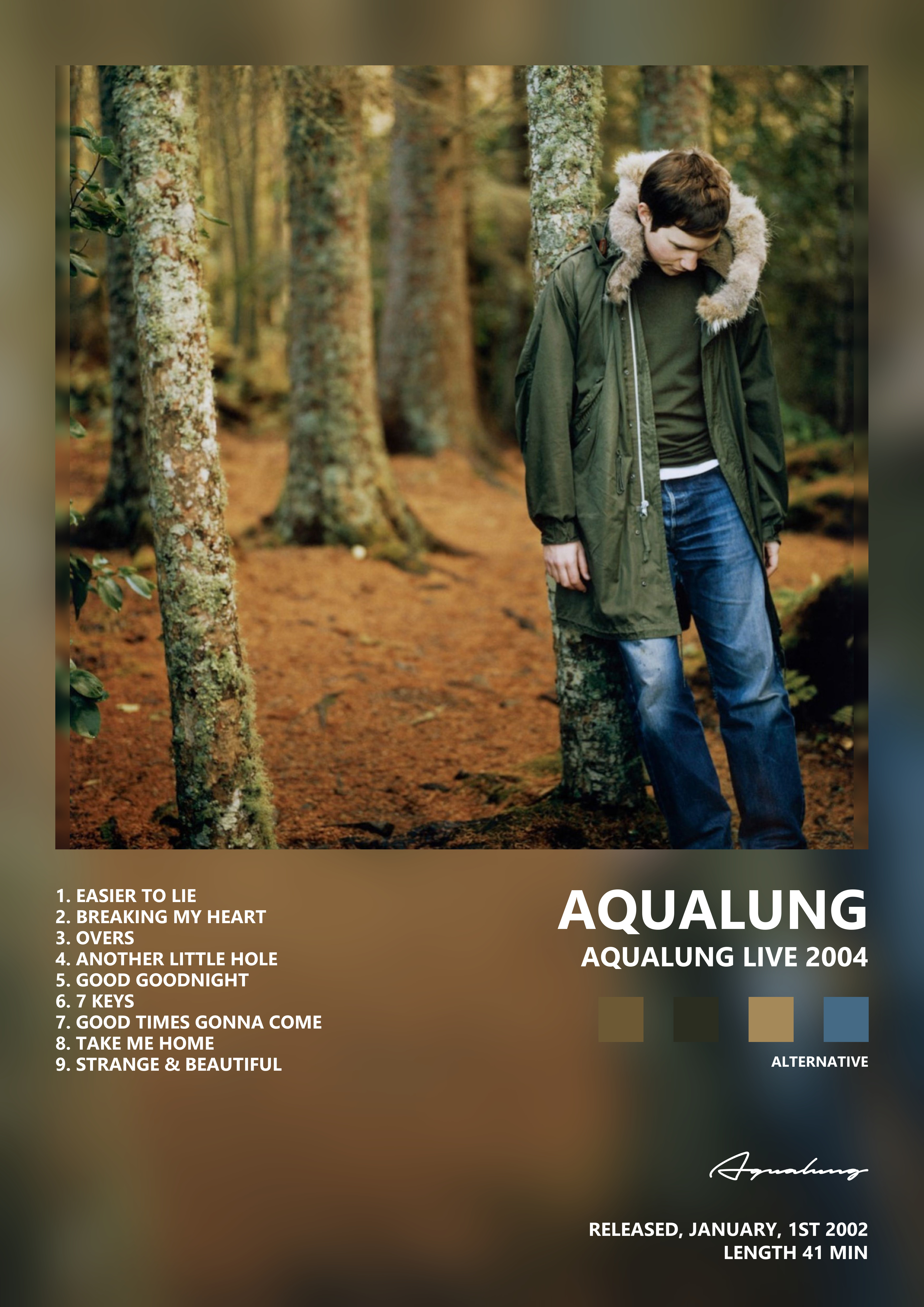 Music poster: Aqualung - Aqualung Live 2004