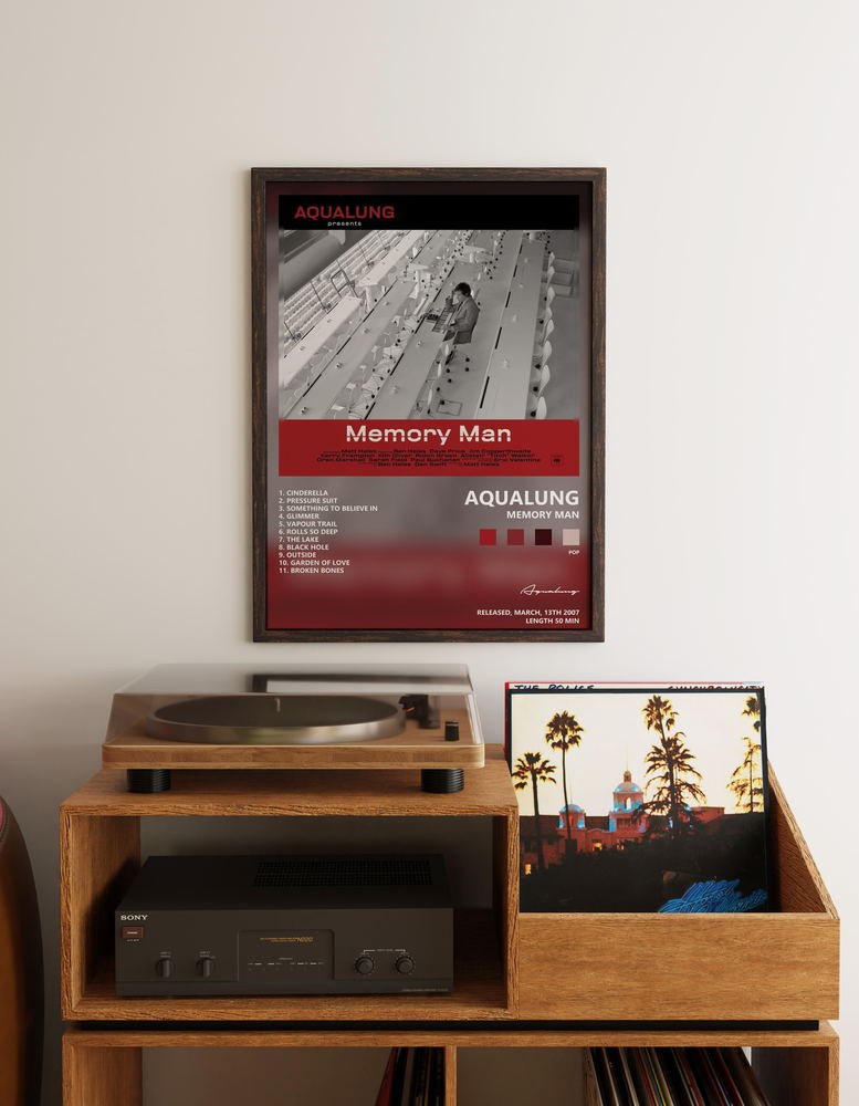 Music poster: Aqualung - Memory Man