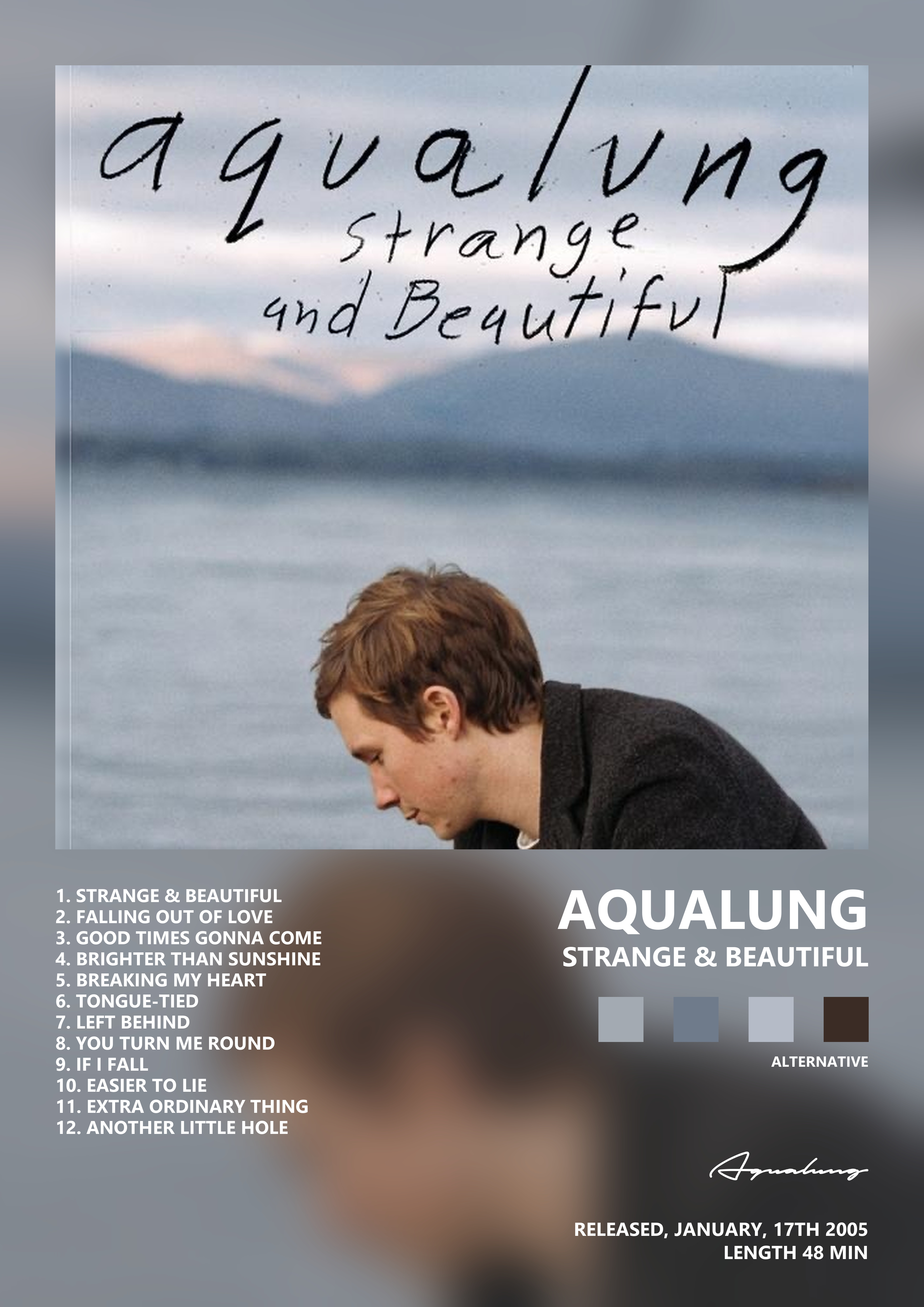 Music poster: Aqualung - Strange Beautiful