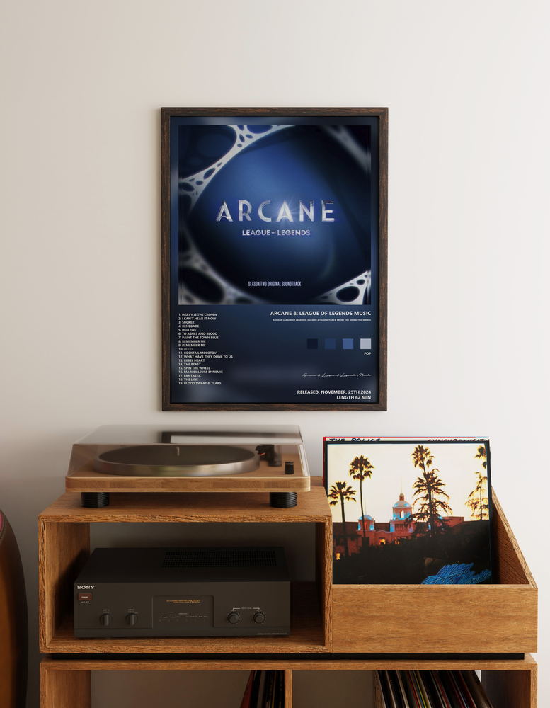 Music poster: Arcane League of Legends Music - Arcane League of Legends Season 2 Soundtrack from the Animated Series