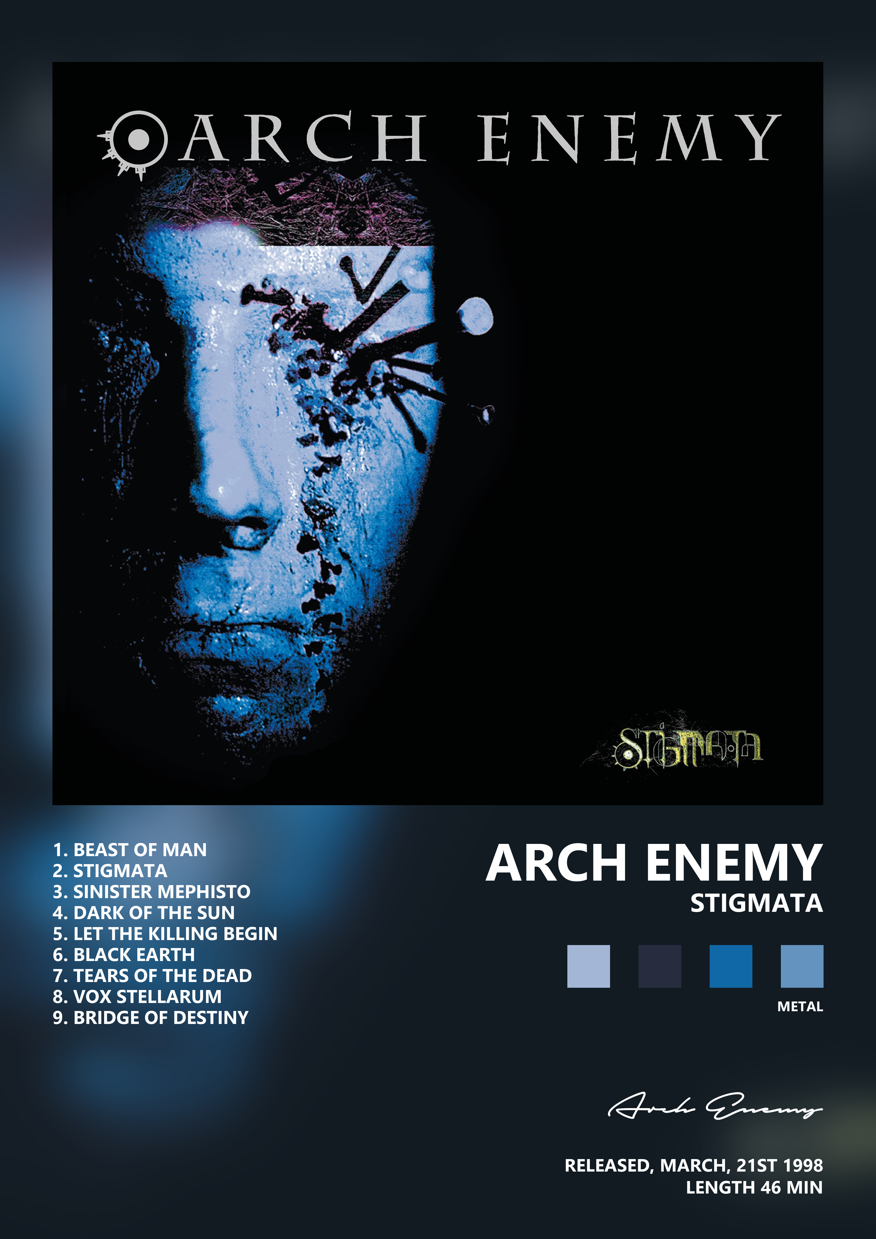 Music poster: Arch Enemy - Stigmata