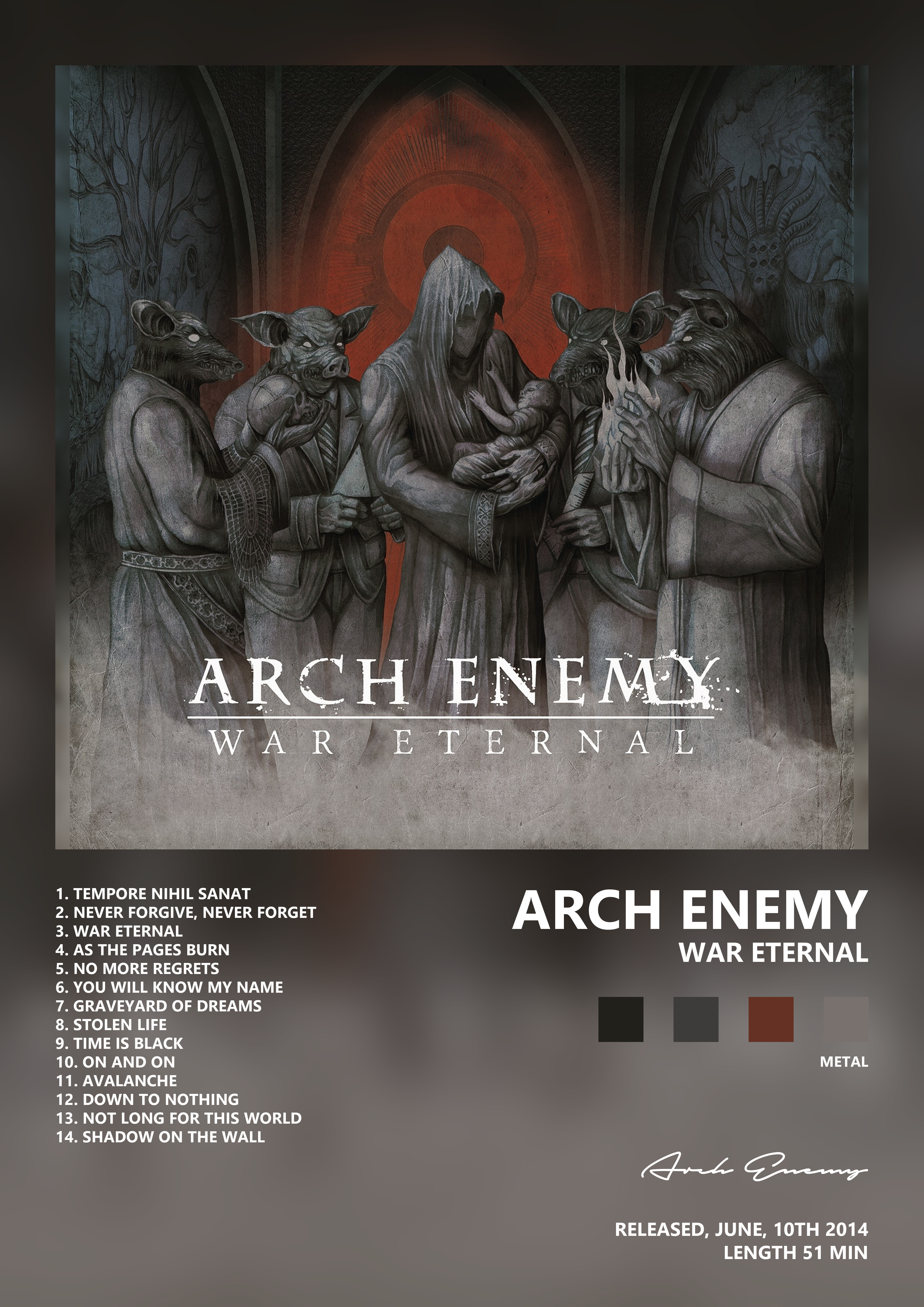 Music poster: Arch Enemy - War Eternal