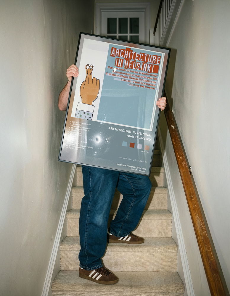 Music poster: Architecture In Helsinki - Fingers Crossed