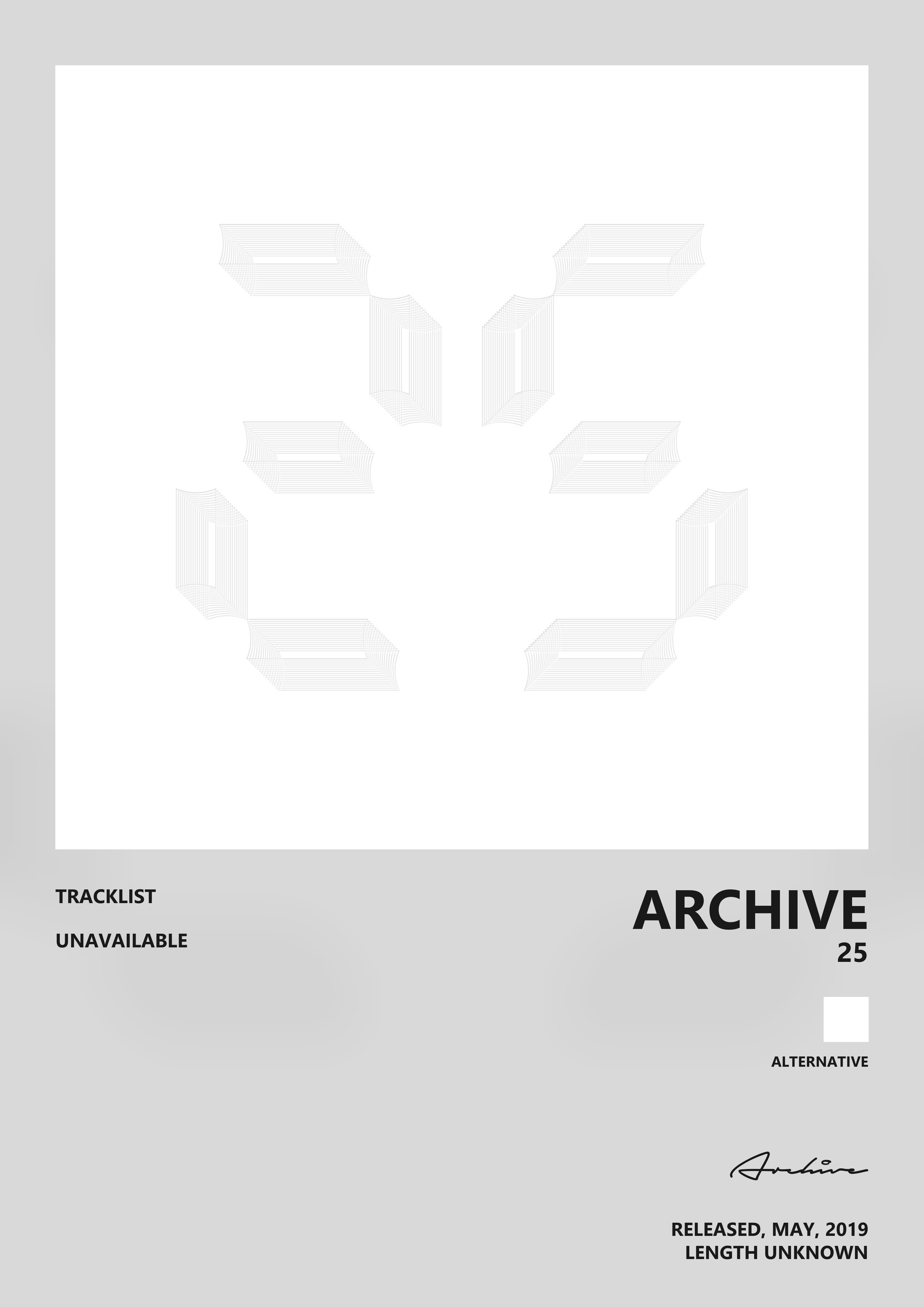 Music poster: Archive - 25