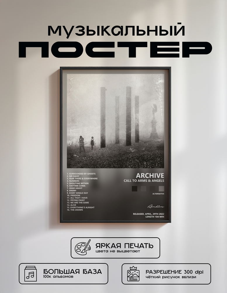 Music poster: Archive - Call To Arms Angels