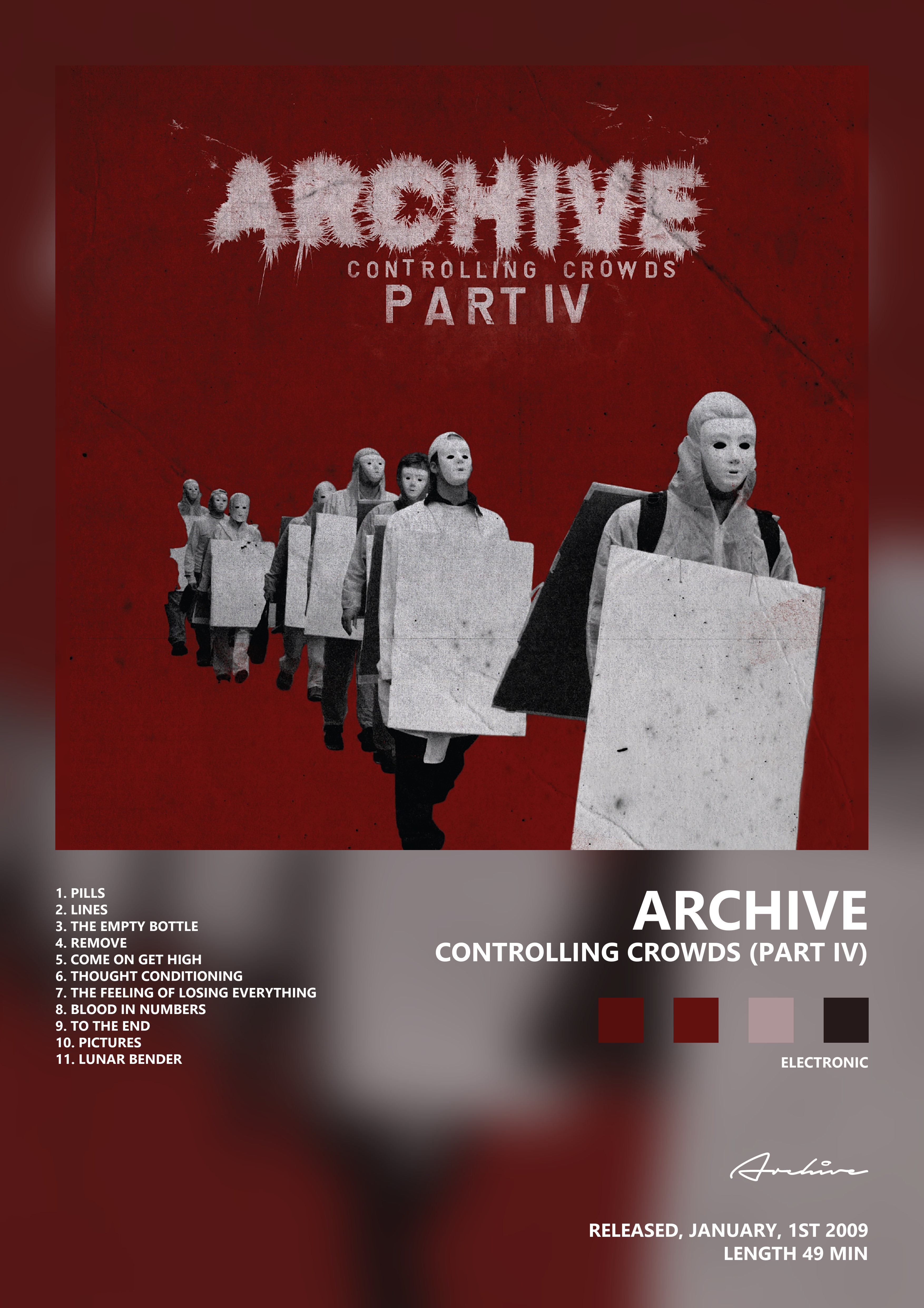 Music poster: Archive - Controlling Crowds Part IV