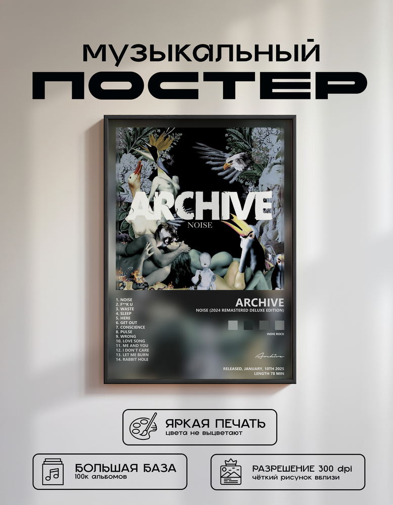Music poster: Archive - Noise 2024 Remastered Deluxe Edition