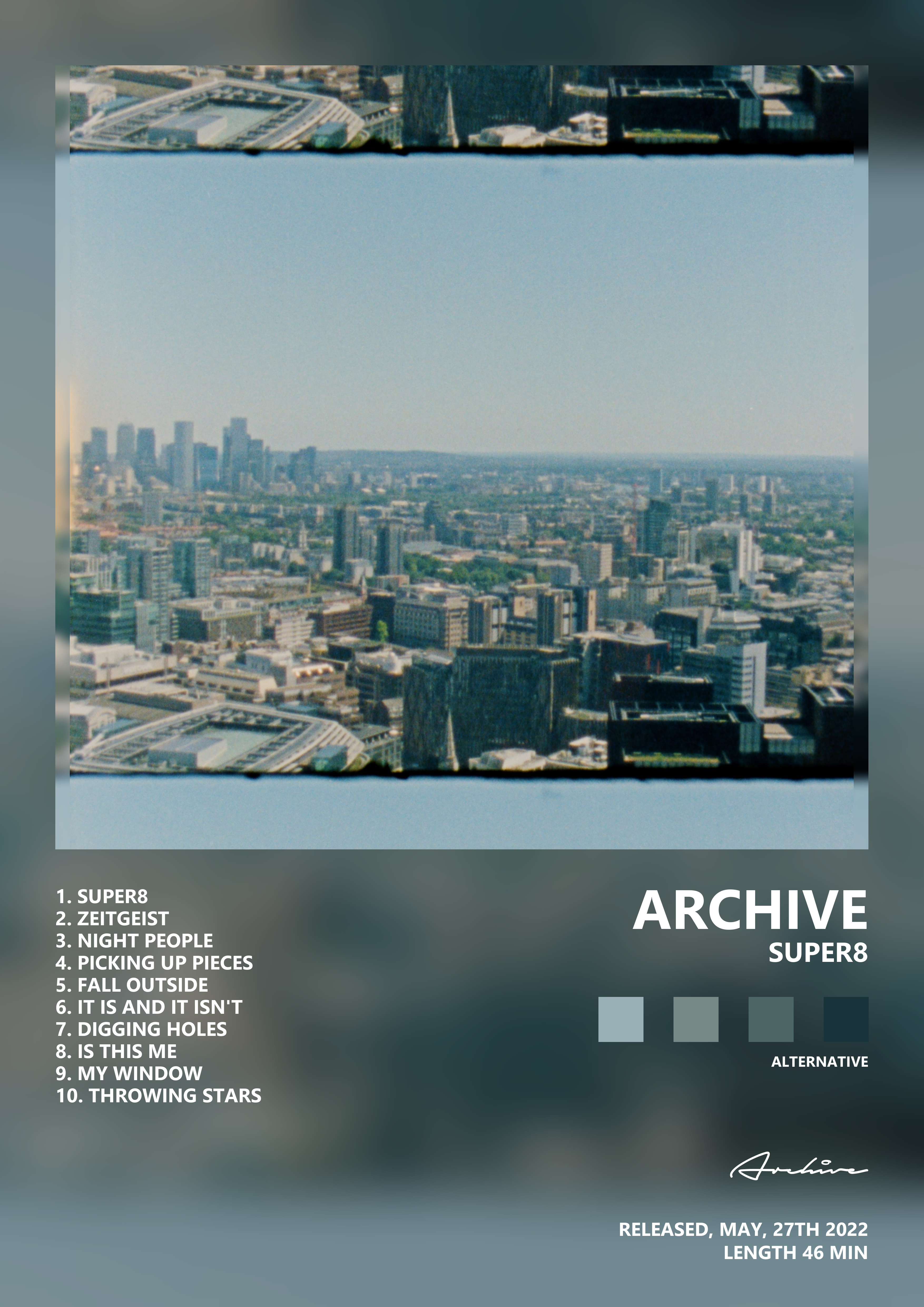 Music poster: Archive - Super8