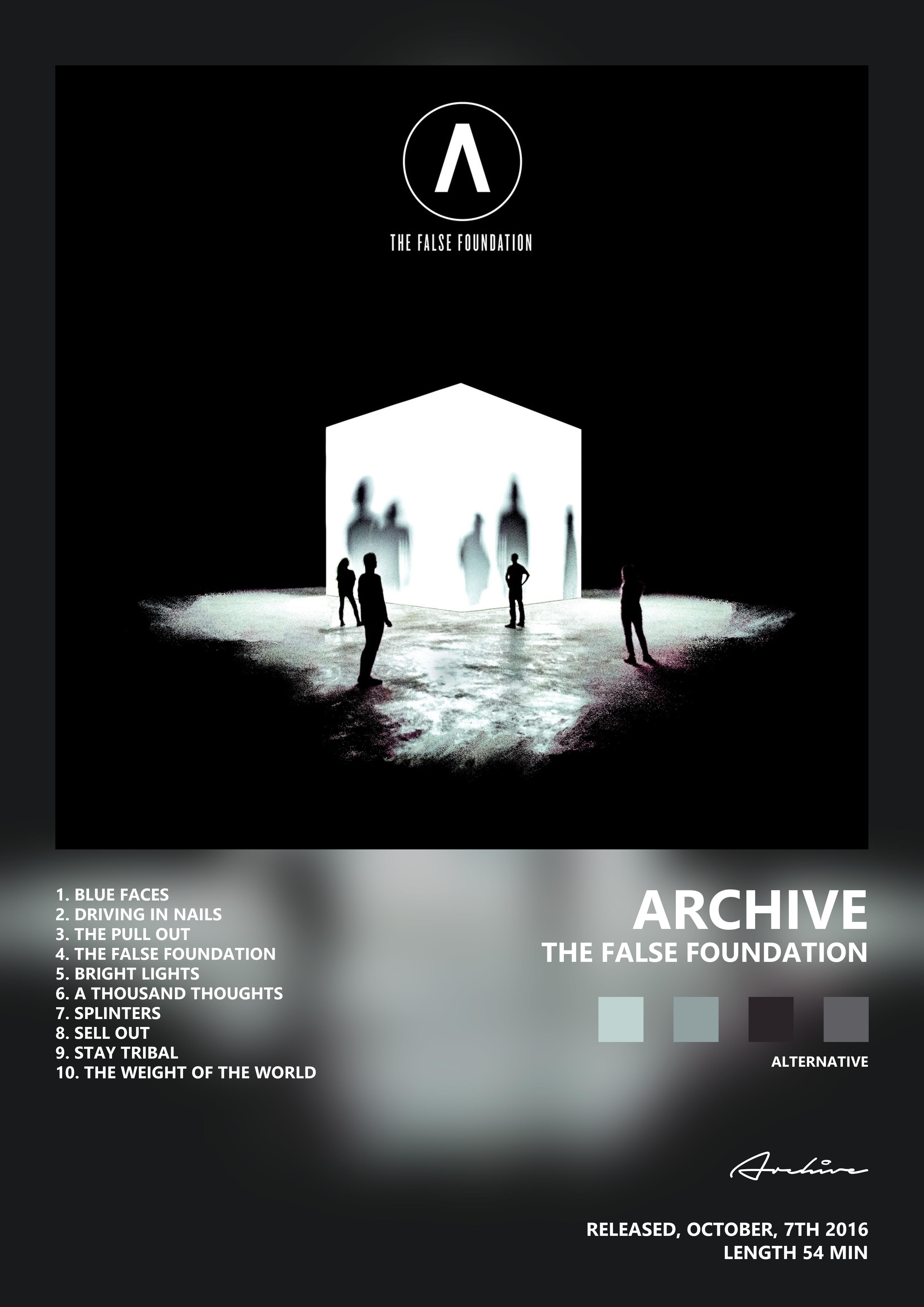 Music poster: Archive - The False Foundation