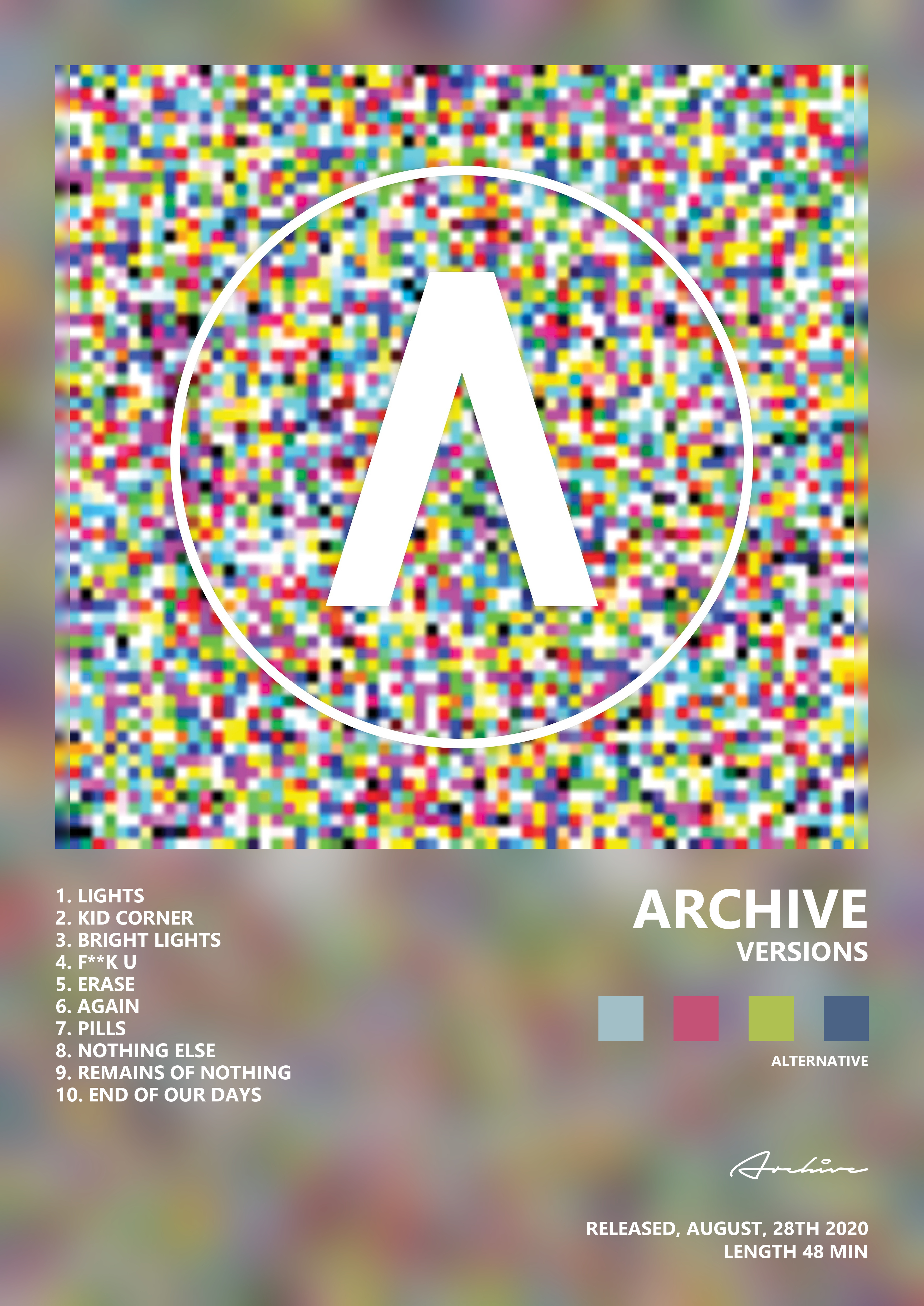 Music poster: Archive - Versions