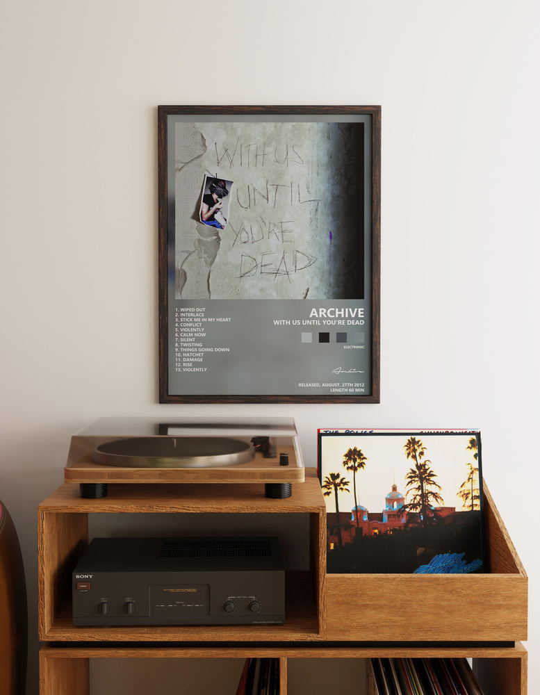 Music poster: Archive - With Us Until Youre Dead
